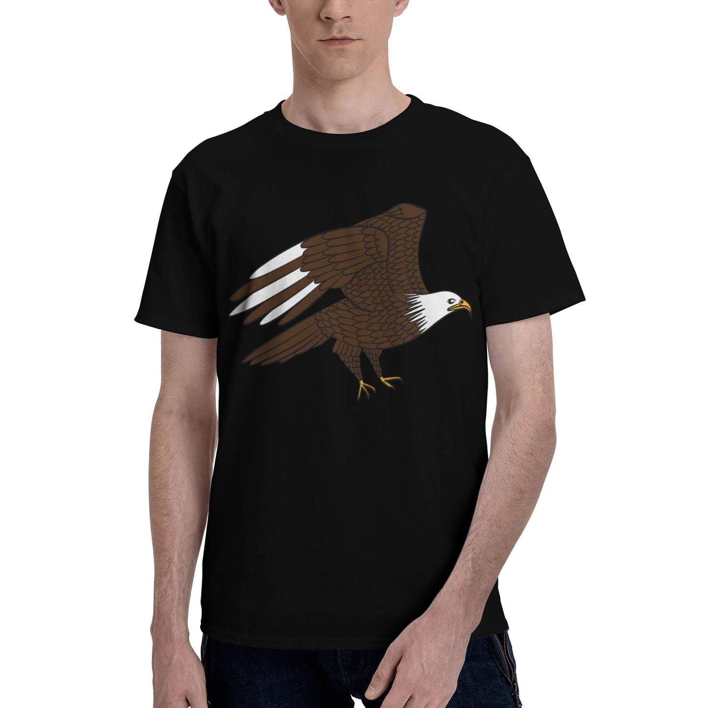 Bald Eagle Men's Short Sleeve Cotton T-Shirt