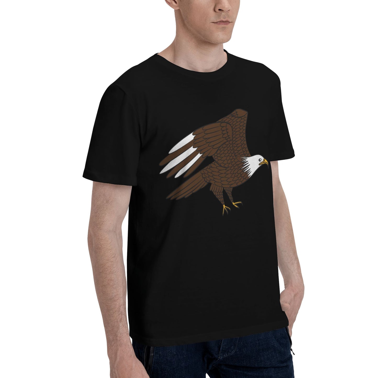 Bald Eagle Men's Short Sleeve Cotton T-Shirt