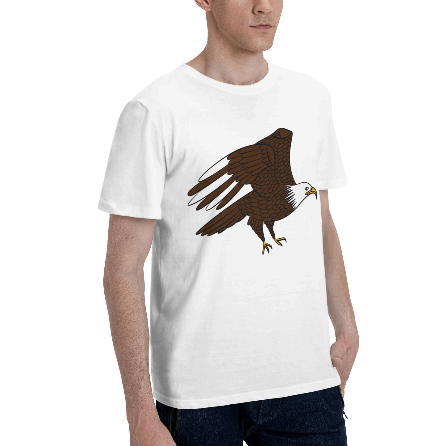 Bald Eagle Men's Short Sleeve Cotton T-Shirt