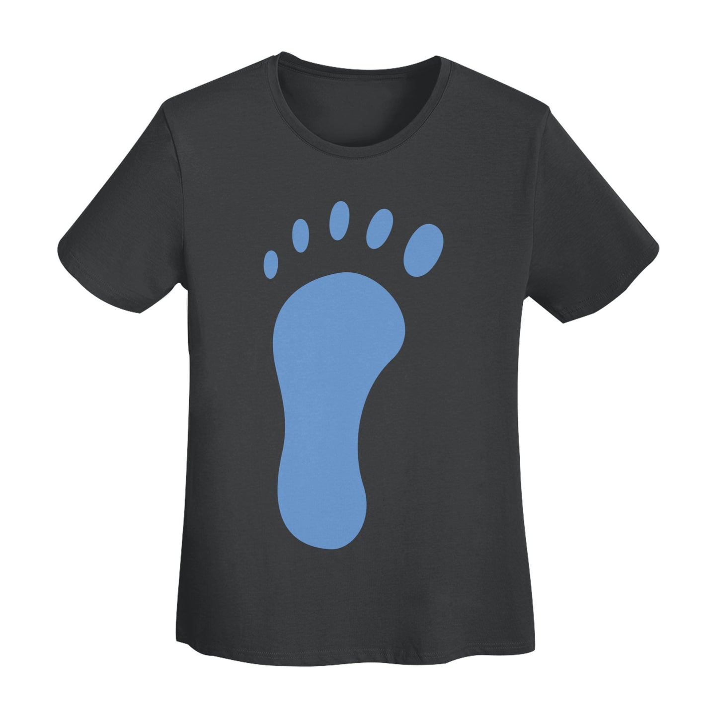 Footprints Women's Short Sleeve Cotton T-Shirt