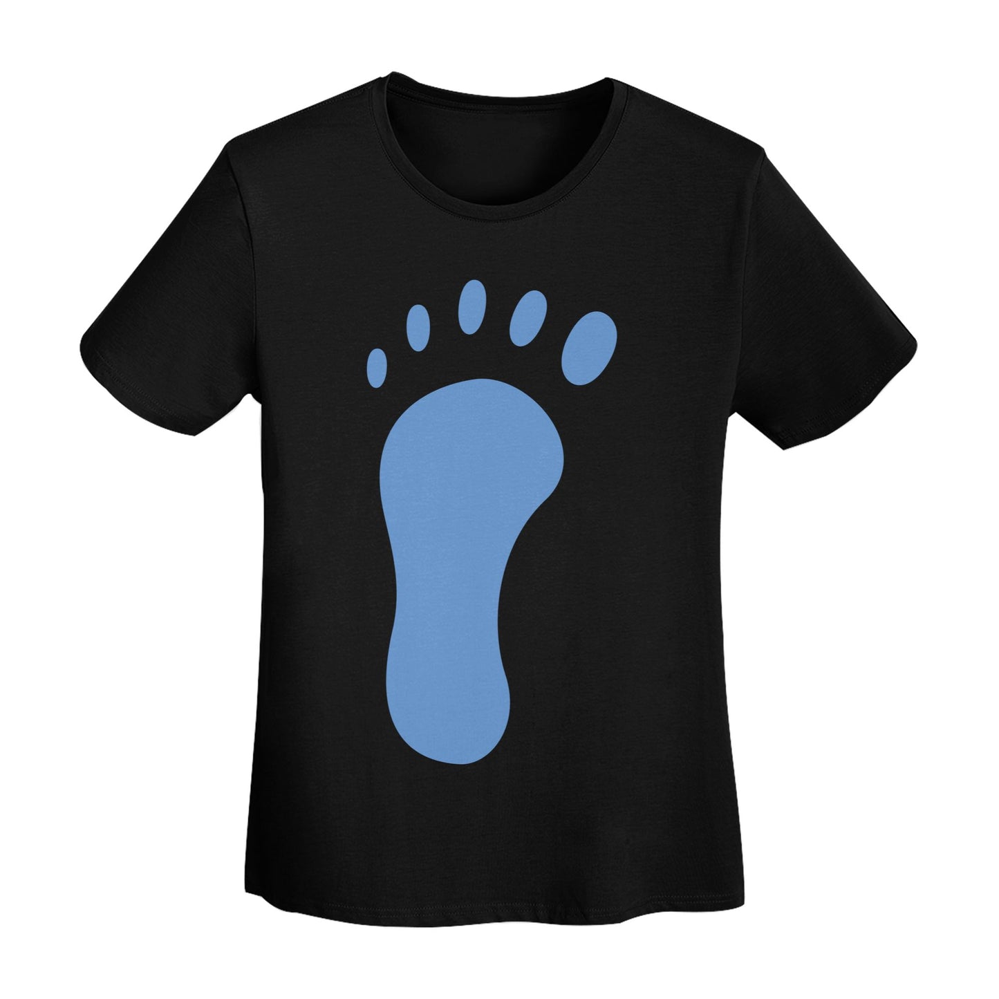 Footprints Women's Short Sleeve Cotton T-Shirt