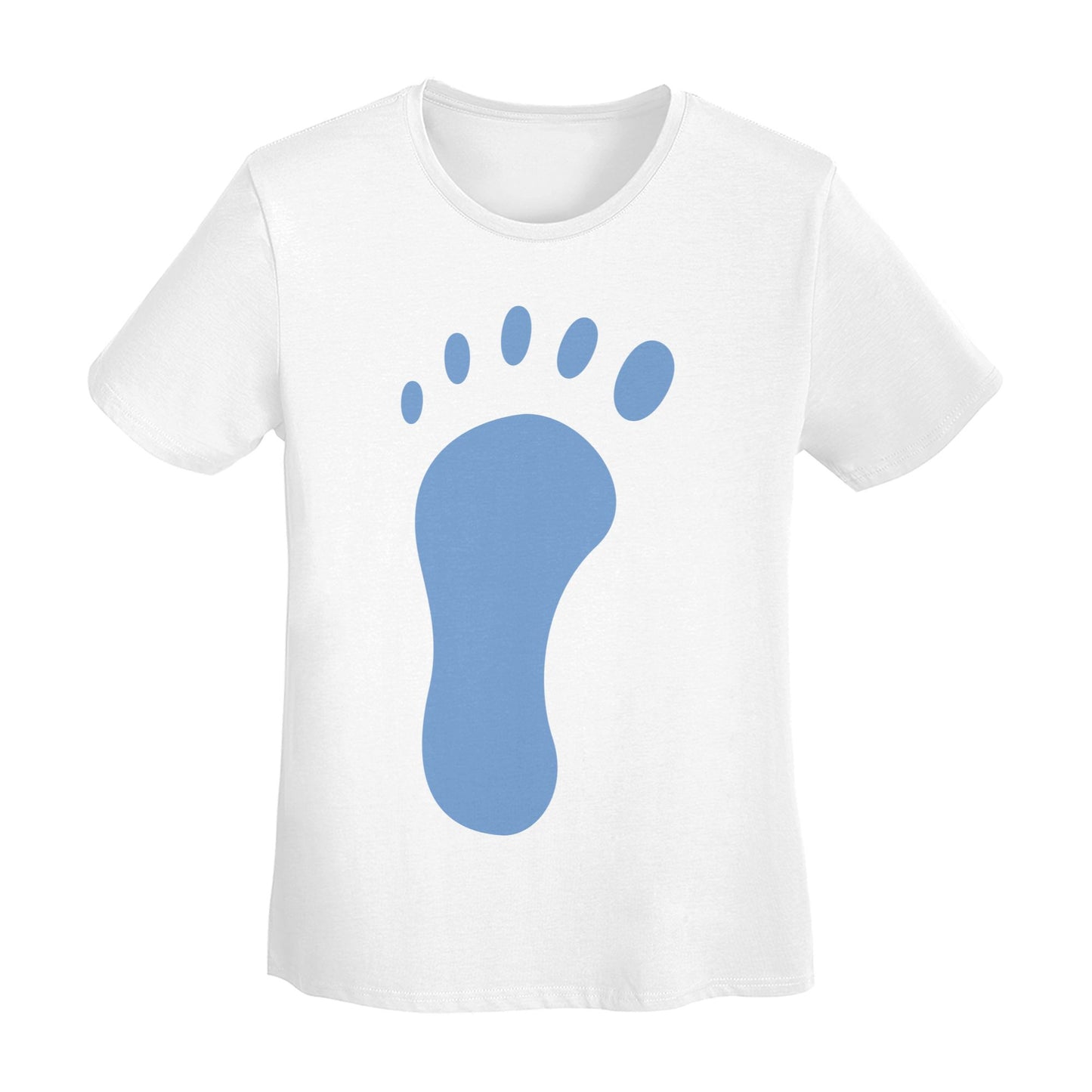 Footprints Women's Short Sleeve Cotton T-Shirt