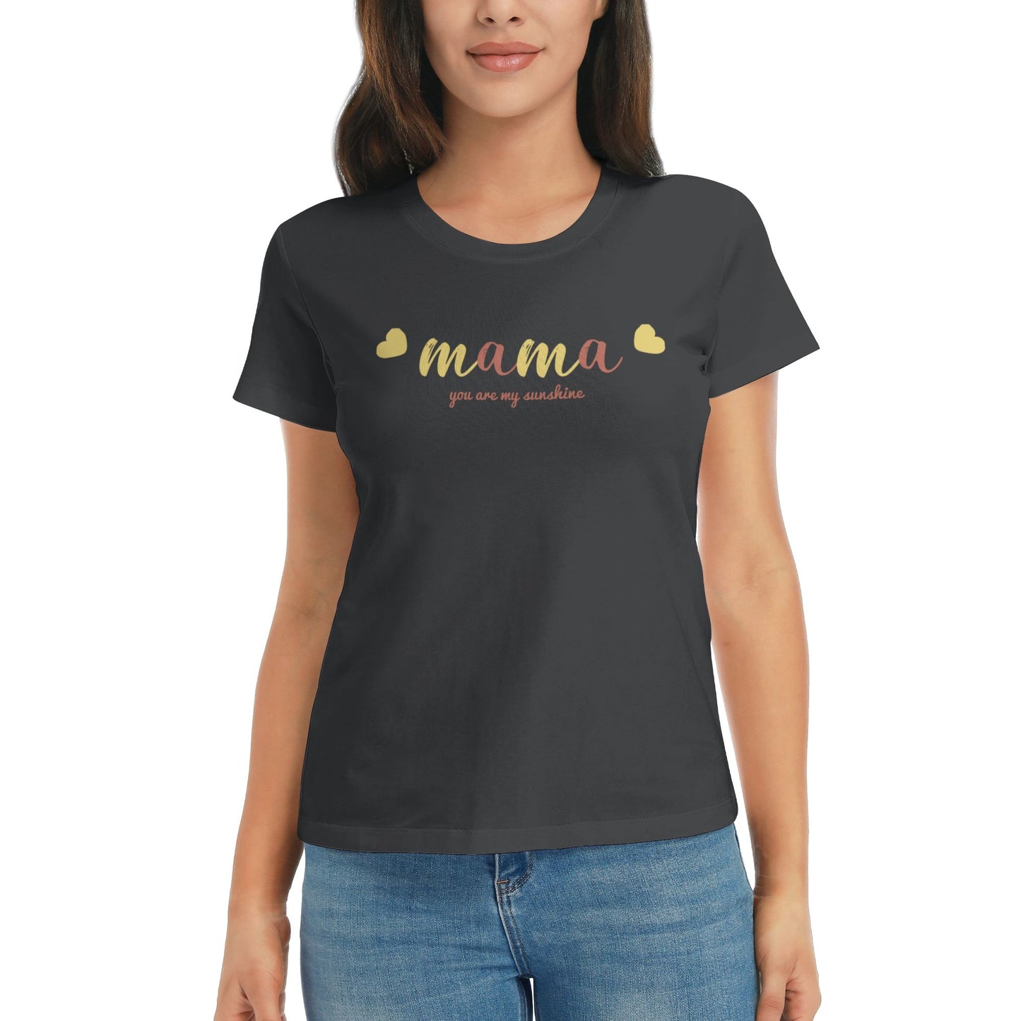 Mama Women's Short Sleeve Cotton T-Shirt