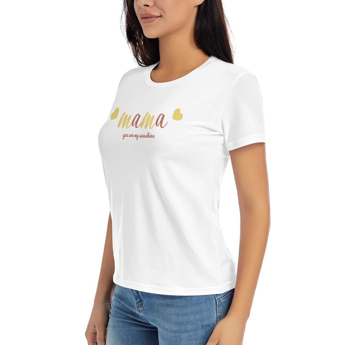 Mama Women's Short Sleeve Cotton T-Shirt