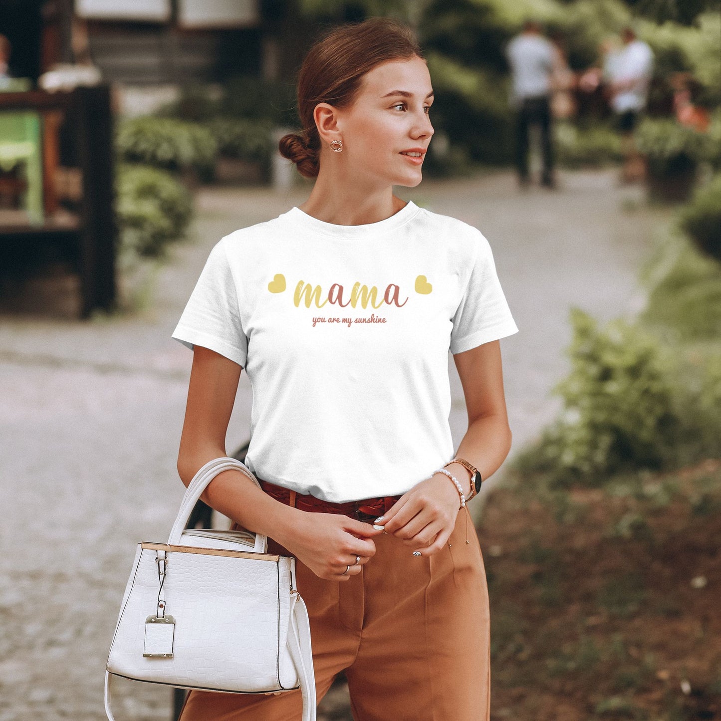 Mama Women's Short Sleeve Cotton T-Shirt