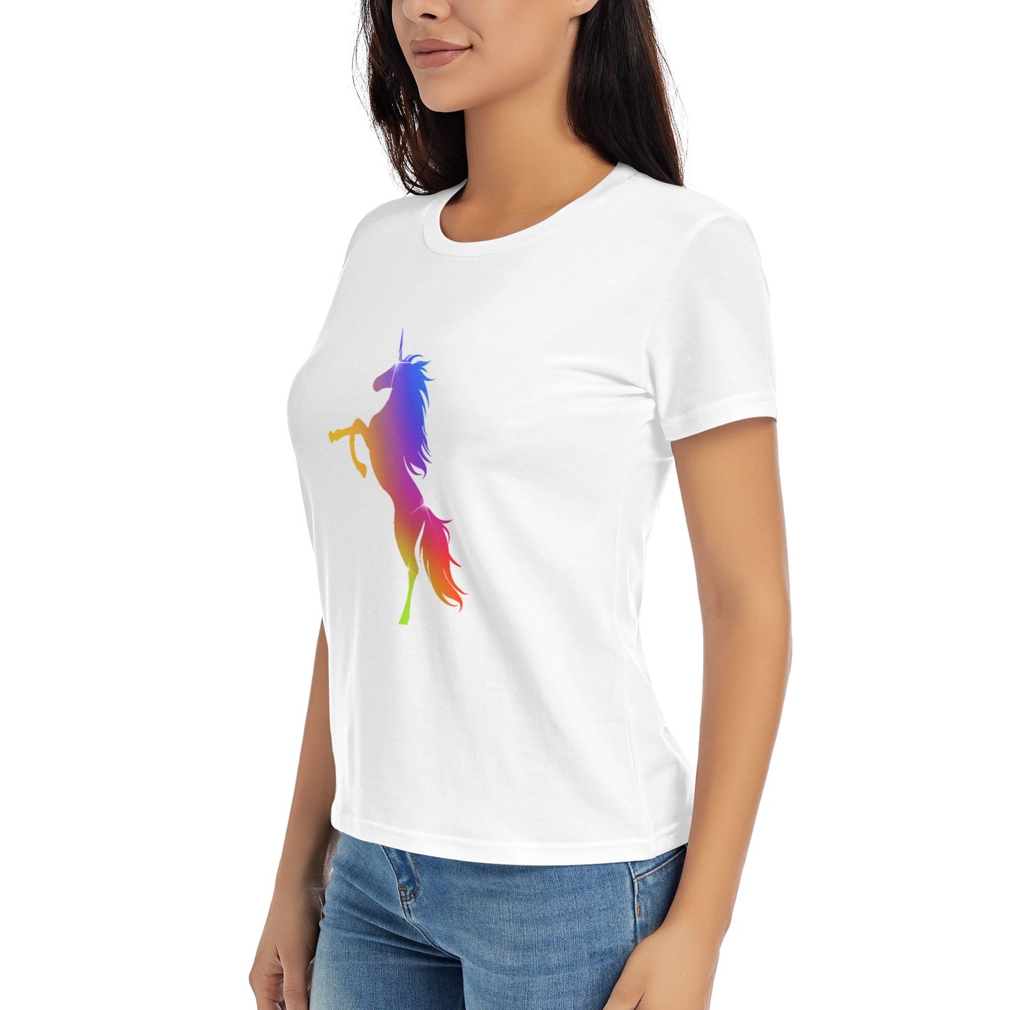 Unicorn Women's Short Sleeve Cotton T-Shirt