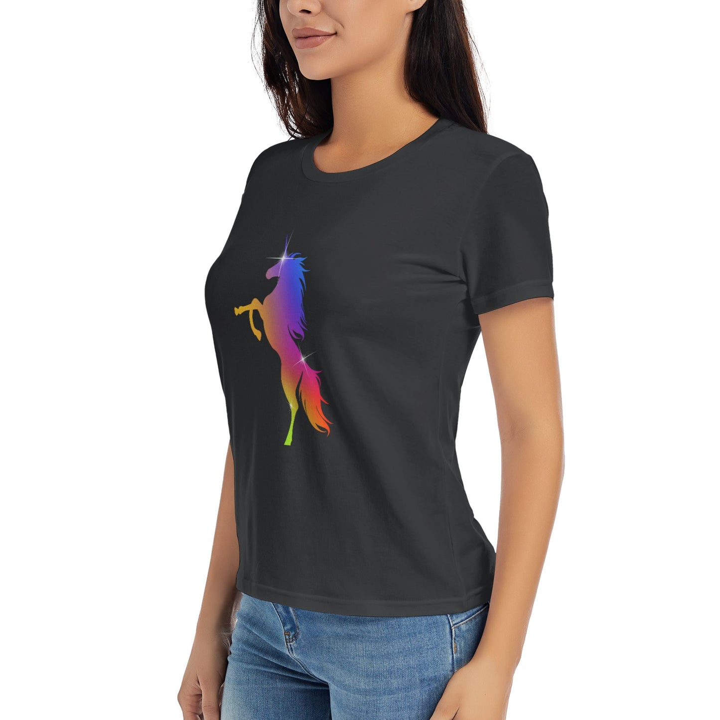 Unicorn Women's Short Sleeve Cotton T-Shirt