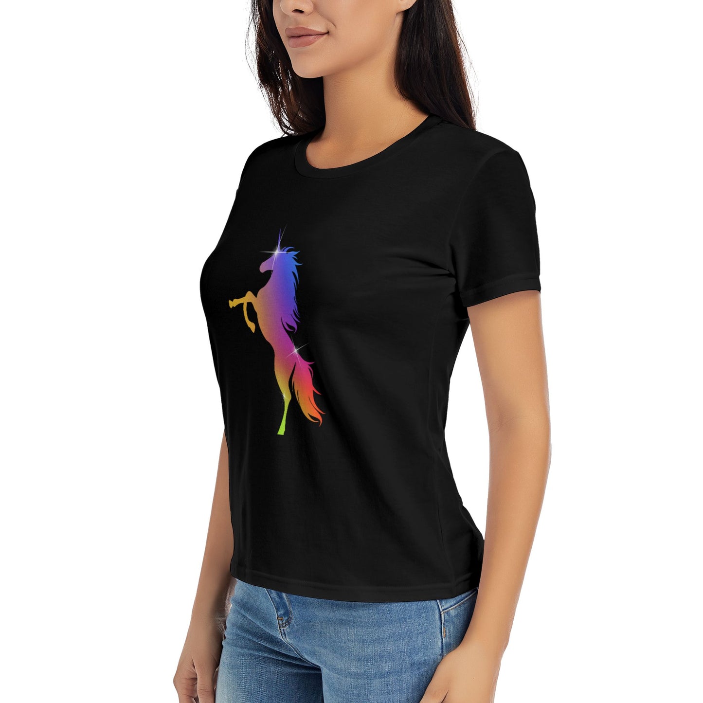 Unicorn Women's Short Sleeve Cotton T-Shirt