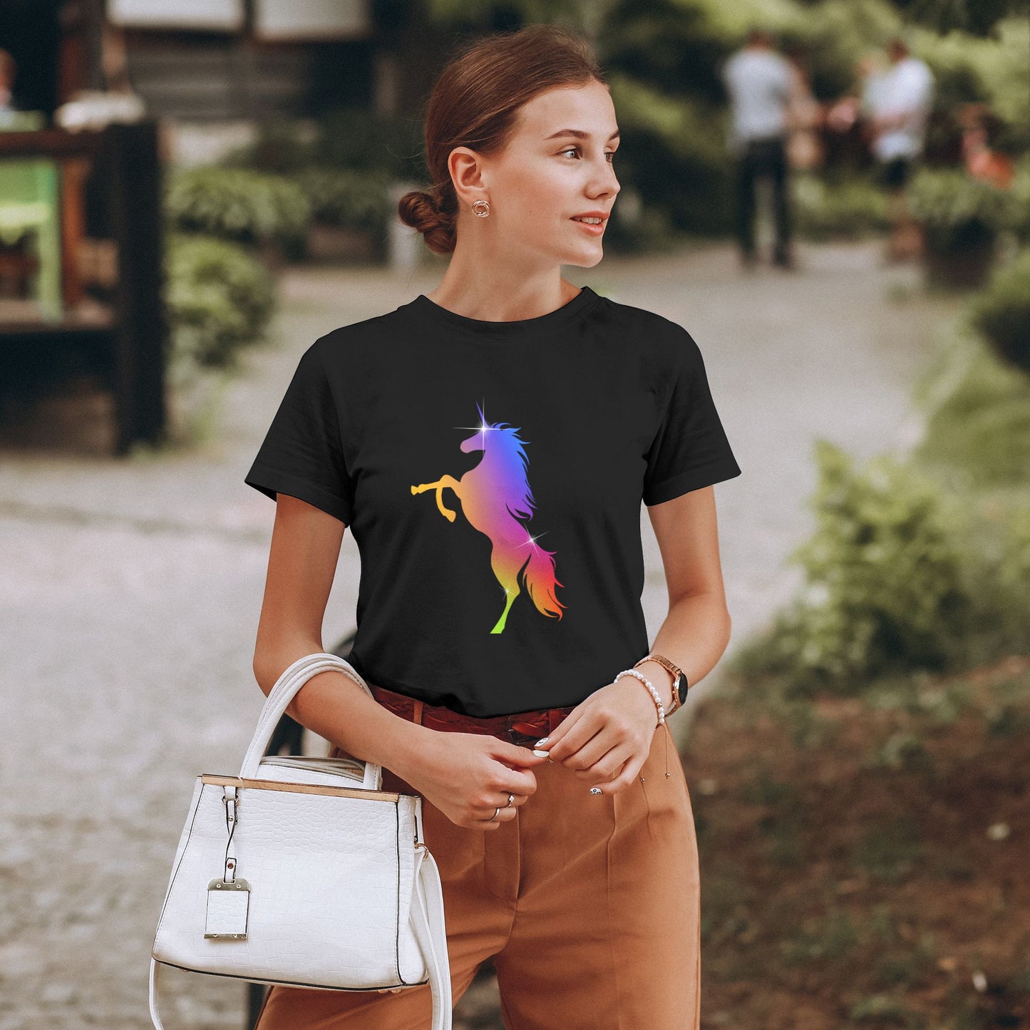 Unicorn Women's Short Sleeve Cotton T-Shirt