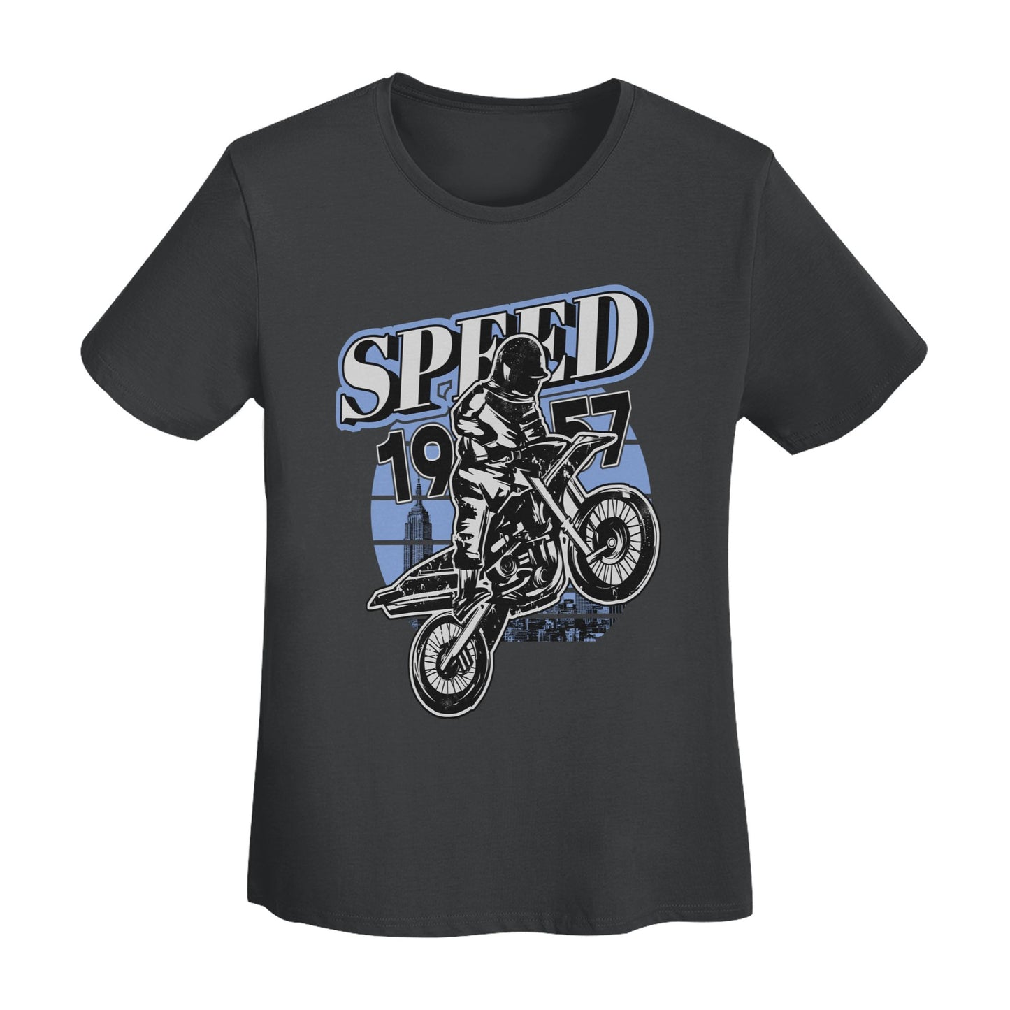 Retro Motorcycle Women's Short Sleeve Cotton T-Shirt