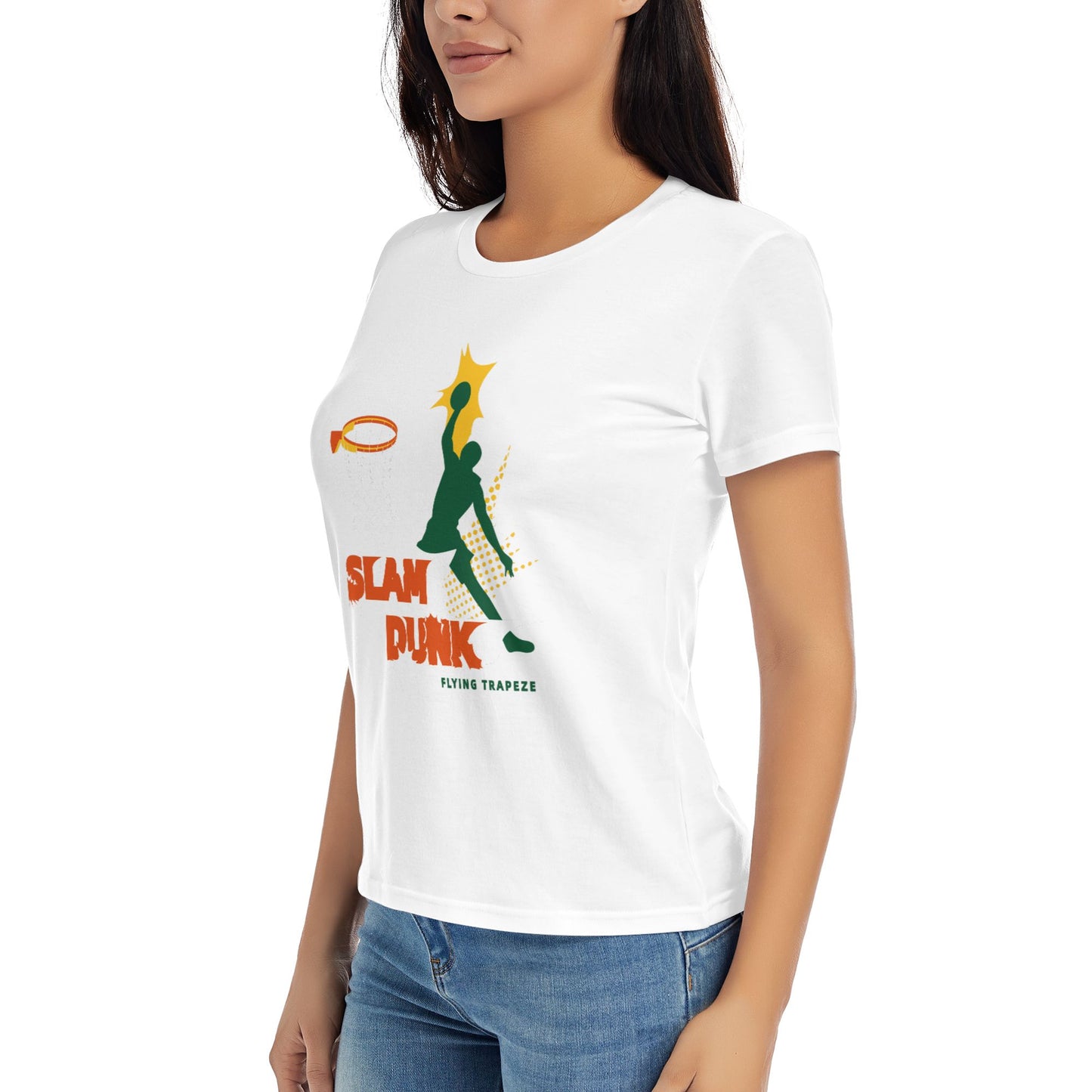Slam Dunk Women's Short Sleeve Cotton T-Shirt