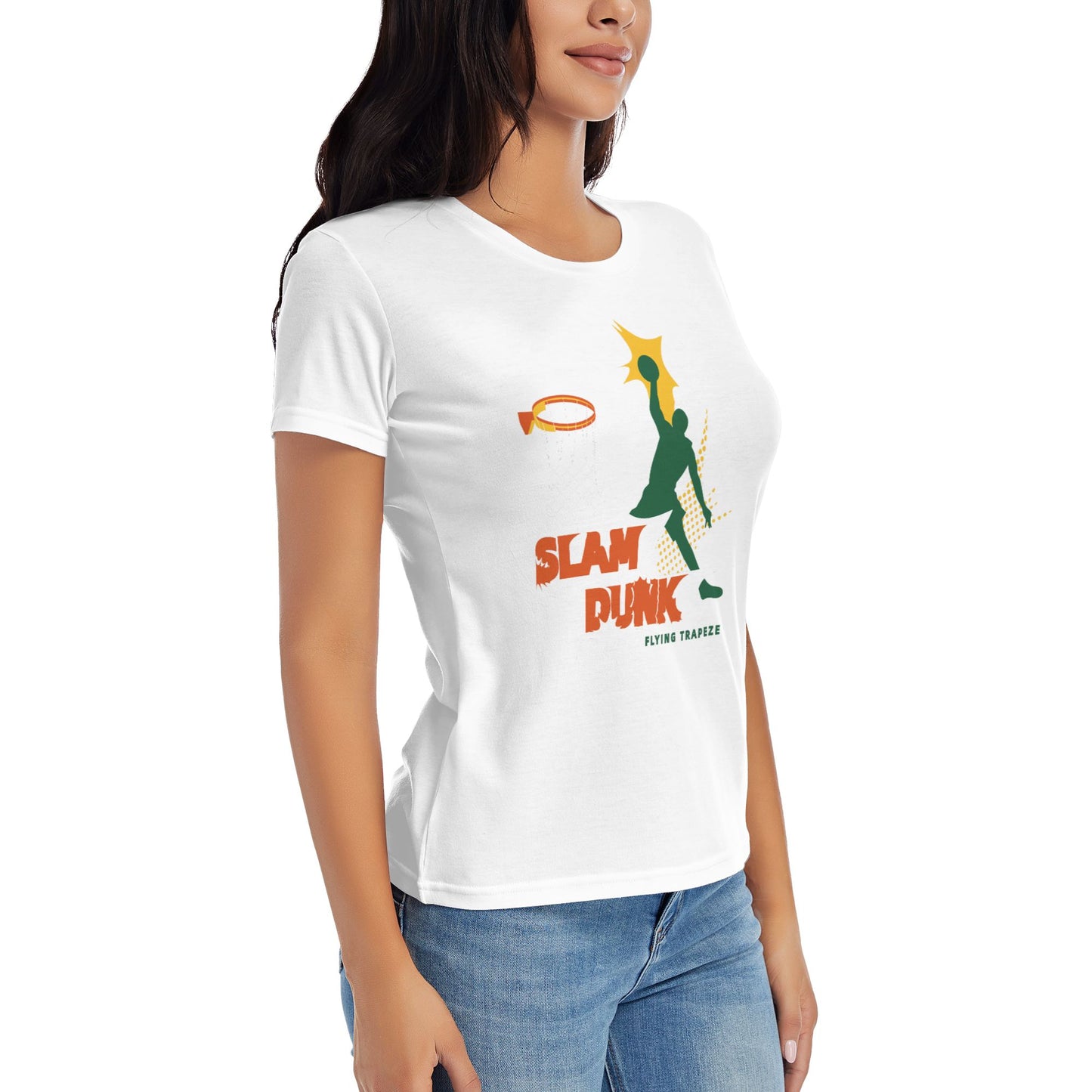 Slam Dunk Women's Short Sleeve Cotton T-Shirt