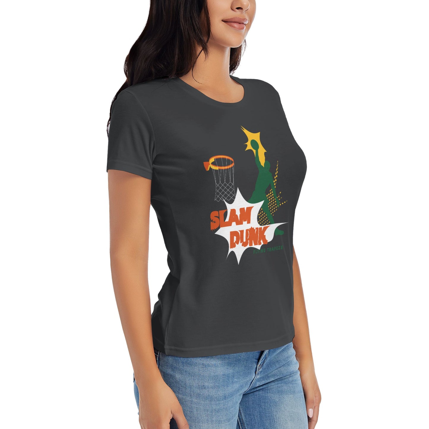 Slam Dunk Women's Short Sleeve Cotton T-Shirt