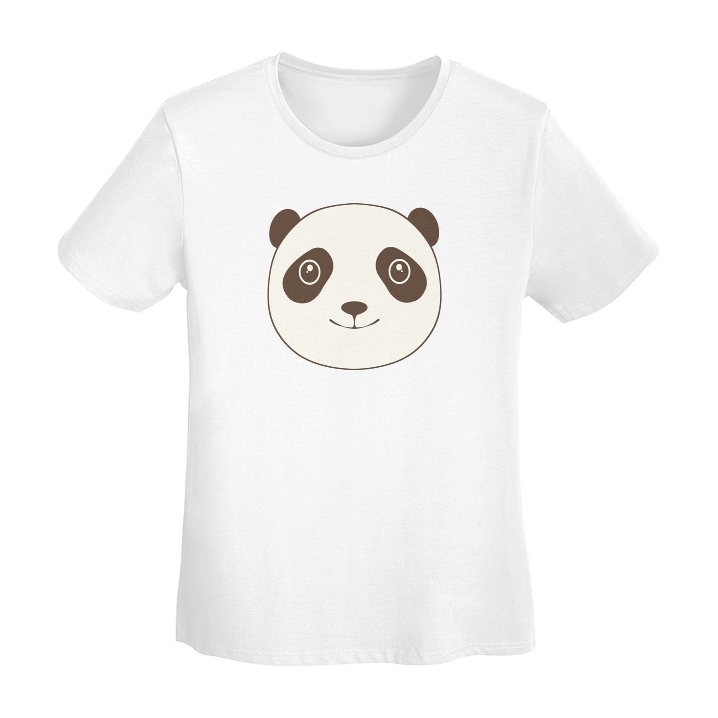 Cute Panda Women's Short Sleeve Cotton T-Shirt
