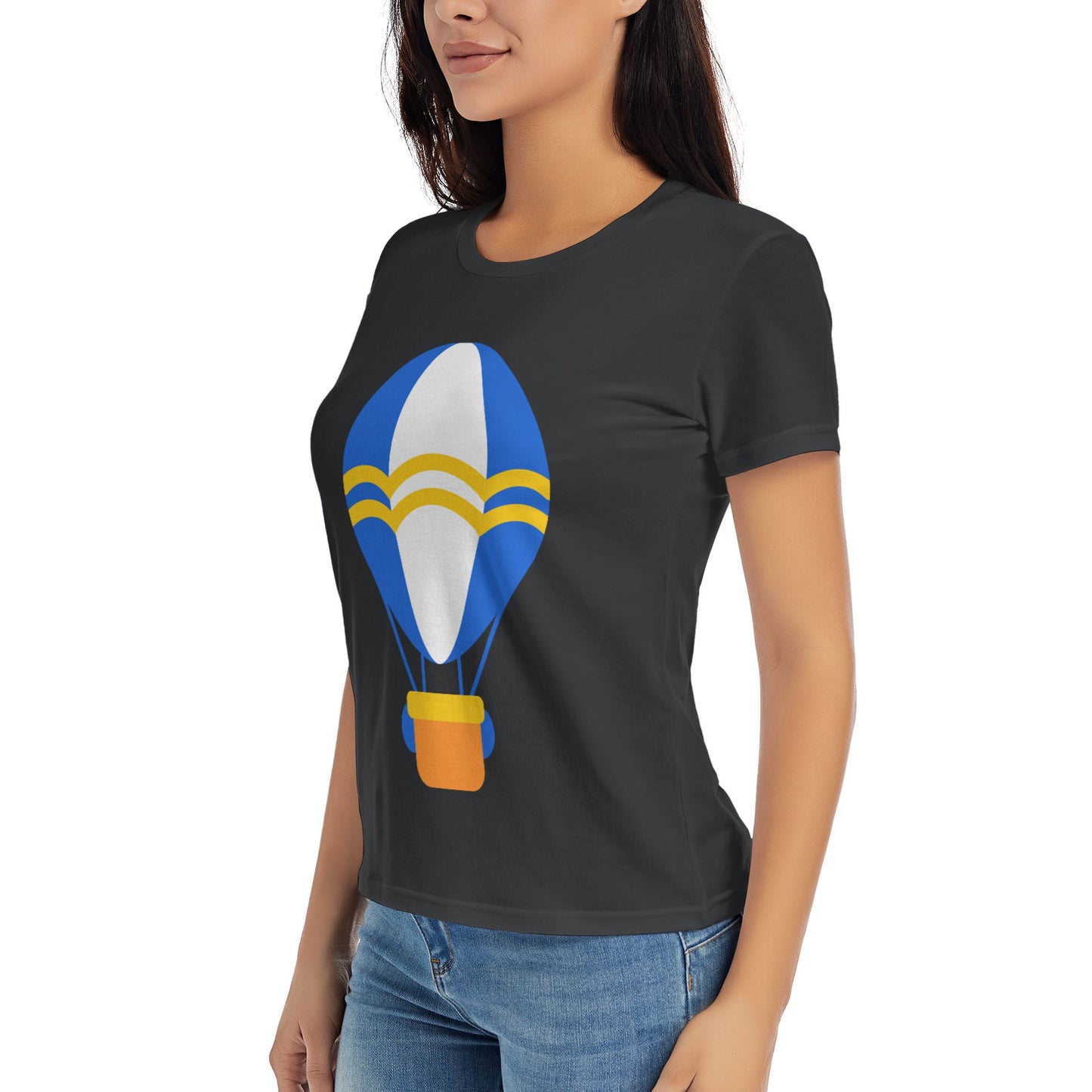 Hot Air Balloon Women's Short Sleeve Cotton T-Shirt