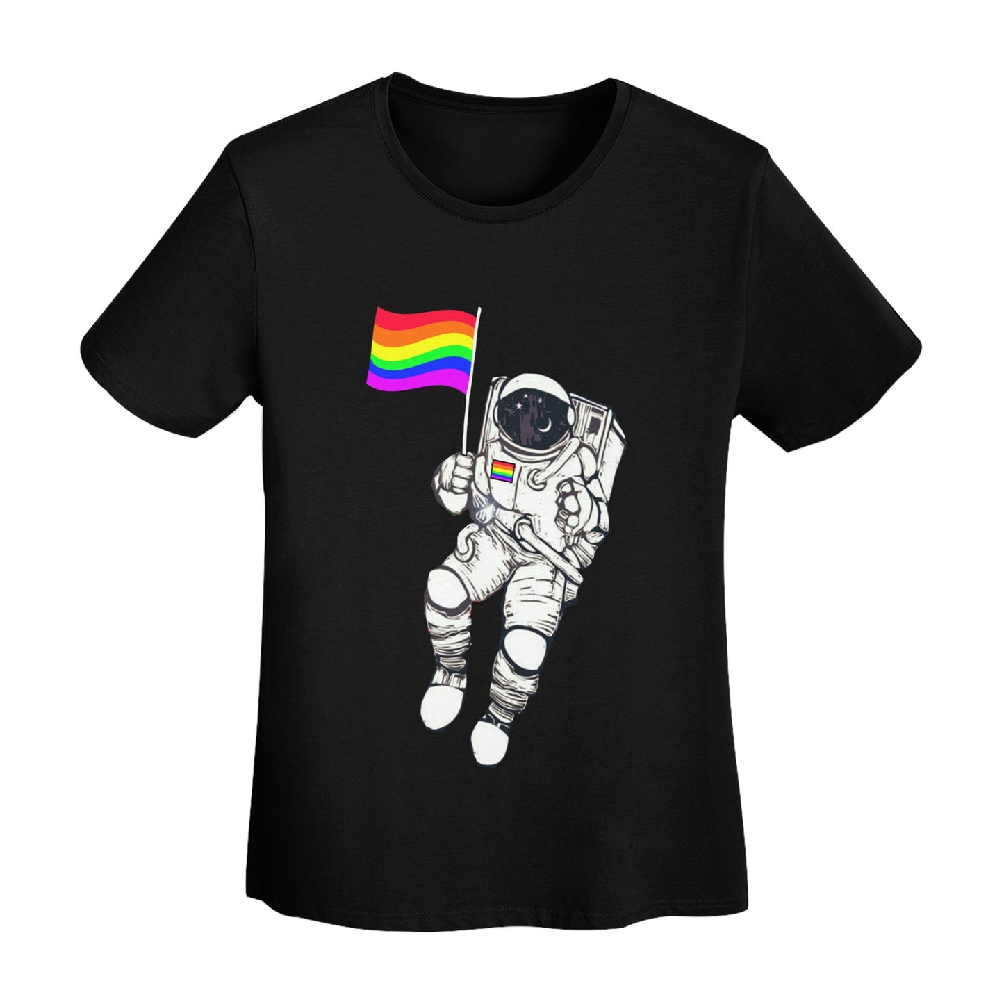 Spaceman Women's Short Sleeve Cotton T-Shirt