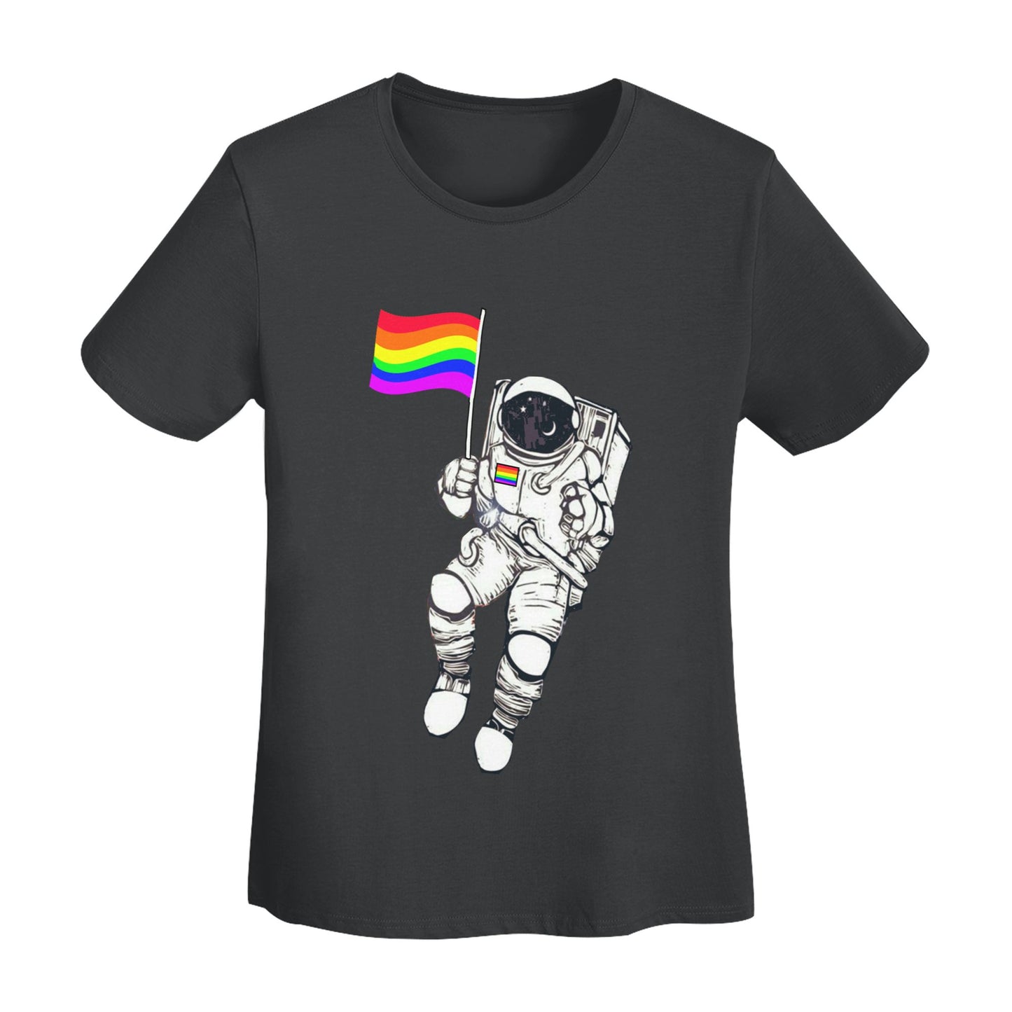 Spaceman Women's Short Sleeve Cotton T-Shirt