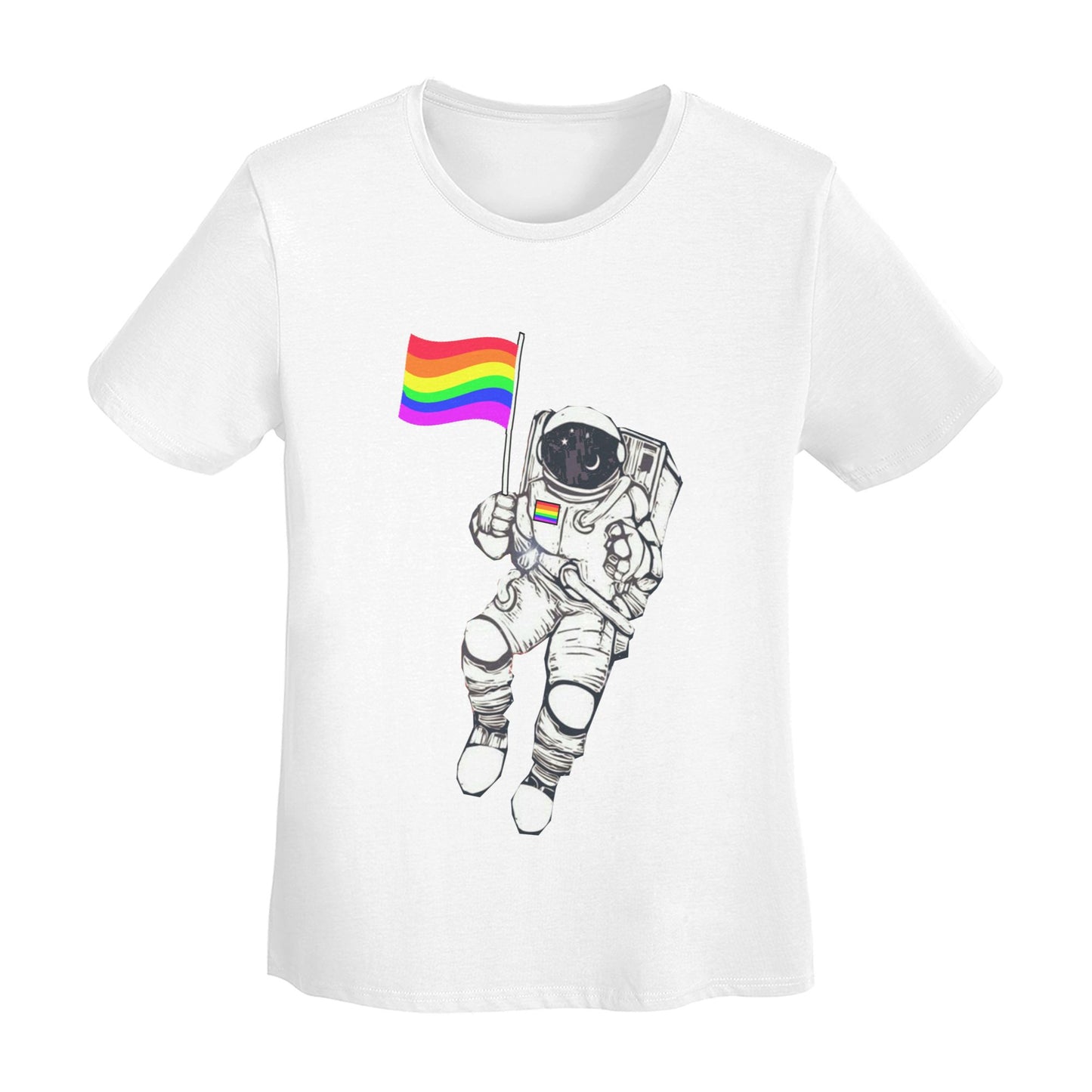Spaceman Women's Short Sleeve Cotton T-Shirt