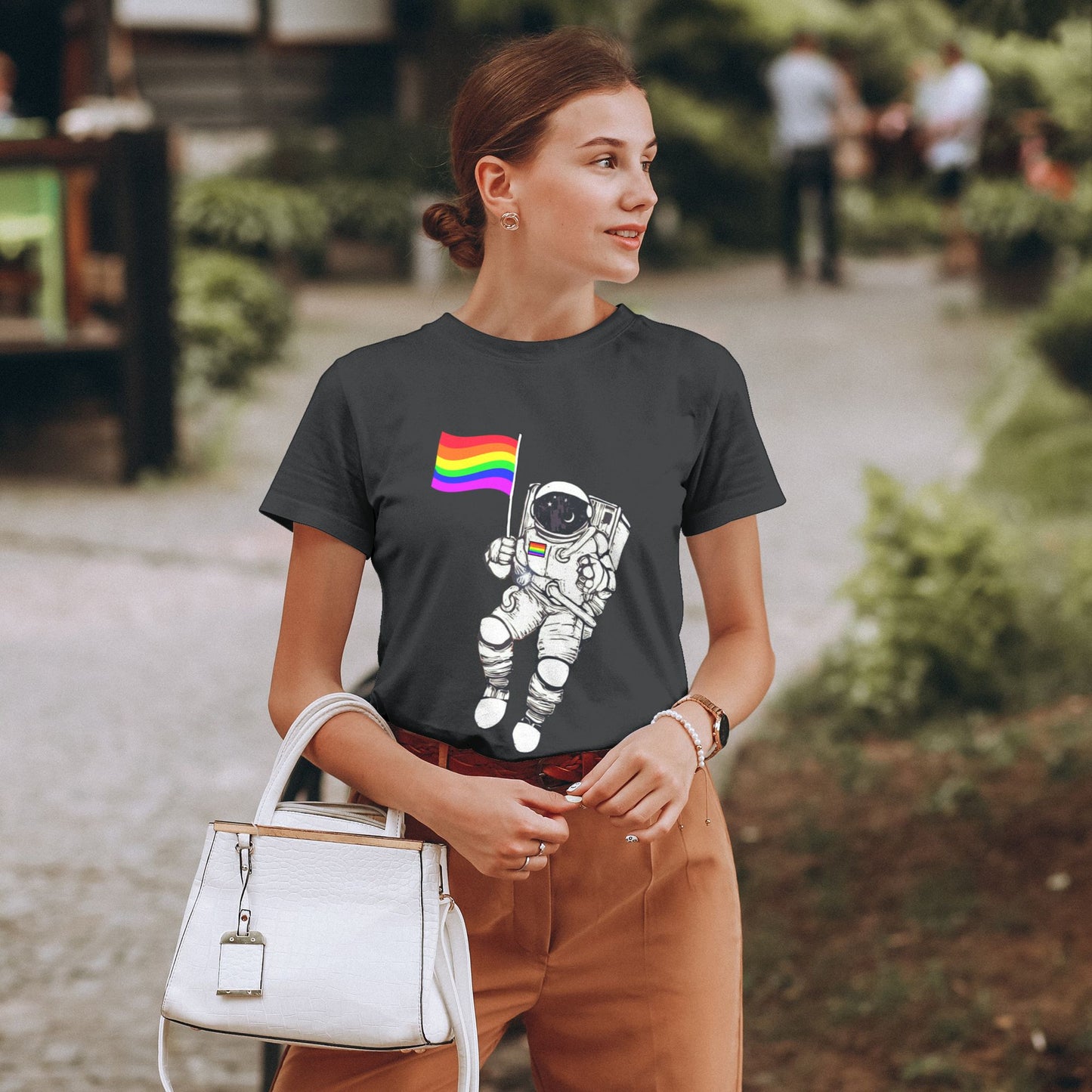 Spaceman Women's Short Sleeve Cotton T-Shirt