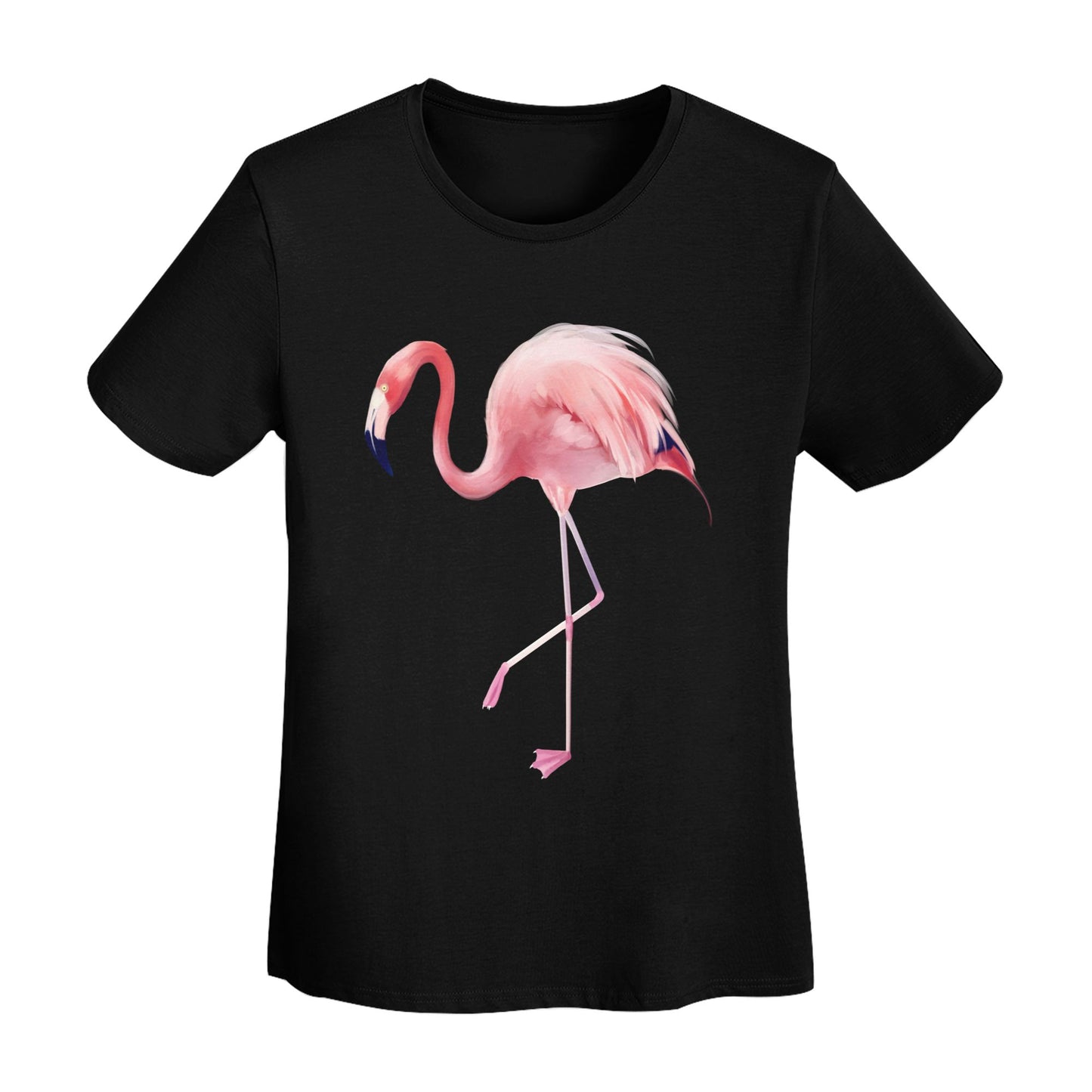 Flamingo Women's Short Sleeve Cotton T-Shirt