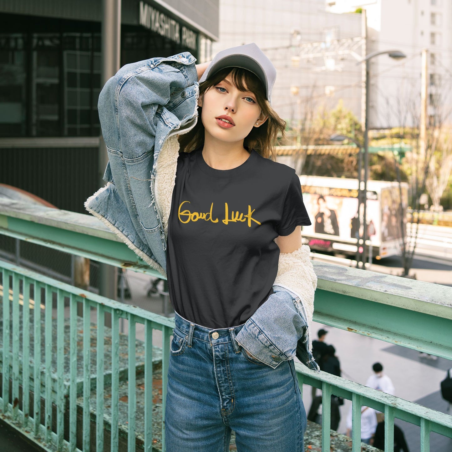 Good Luck Short Sleeve Cotton T-Shirt For Women
