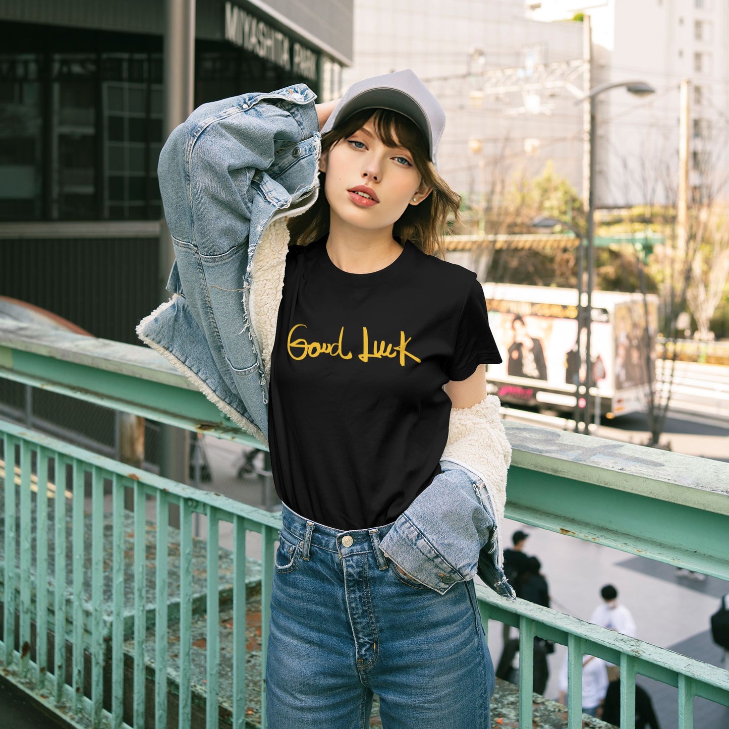 Good Luck Short Sleeve Cotton T-Shirt For Women
