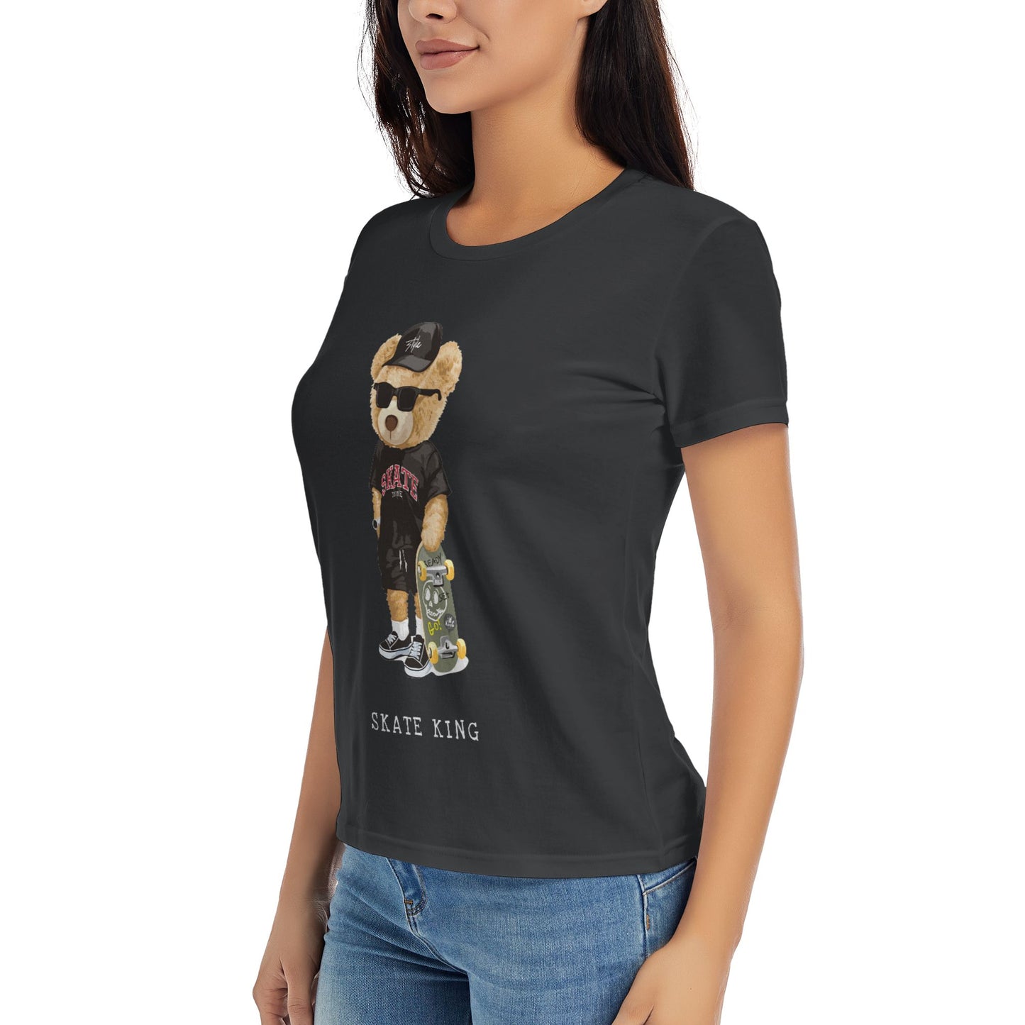 Skate King Women's Short Sleeve Cotton T-Shirt