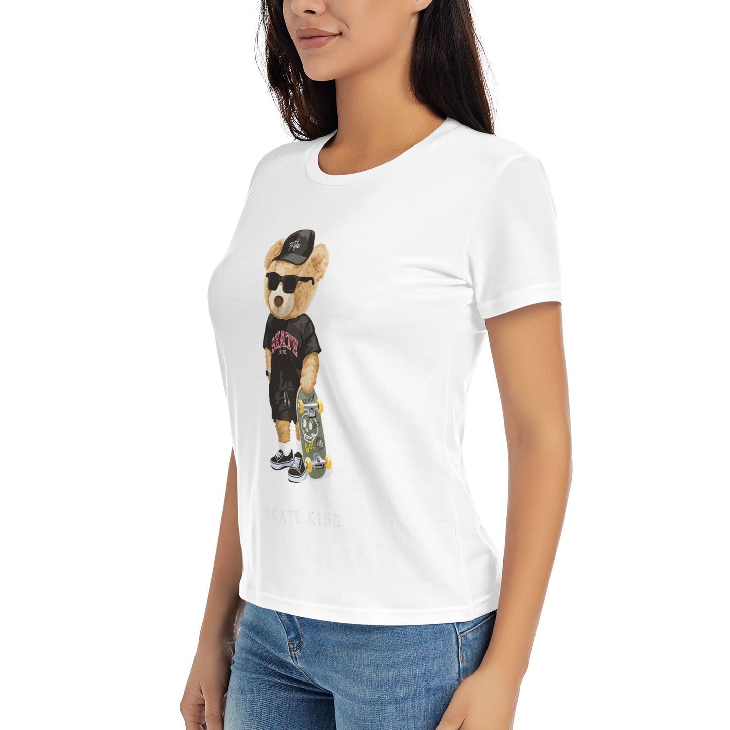 Skate King Women's Short Sleeve Cotton T-Shirt