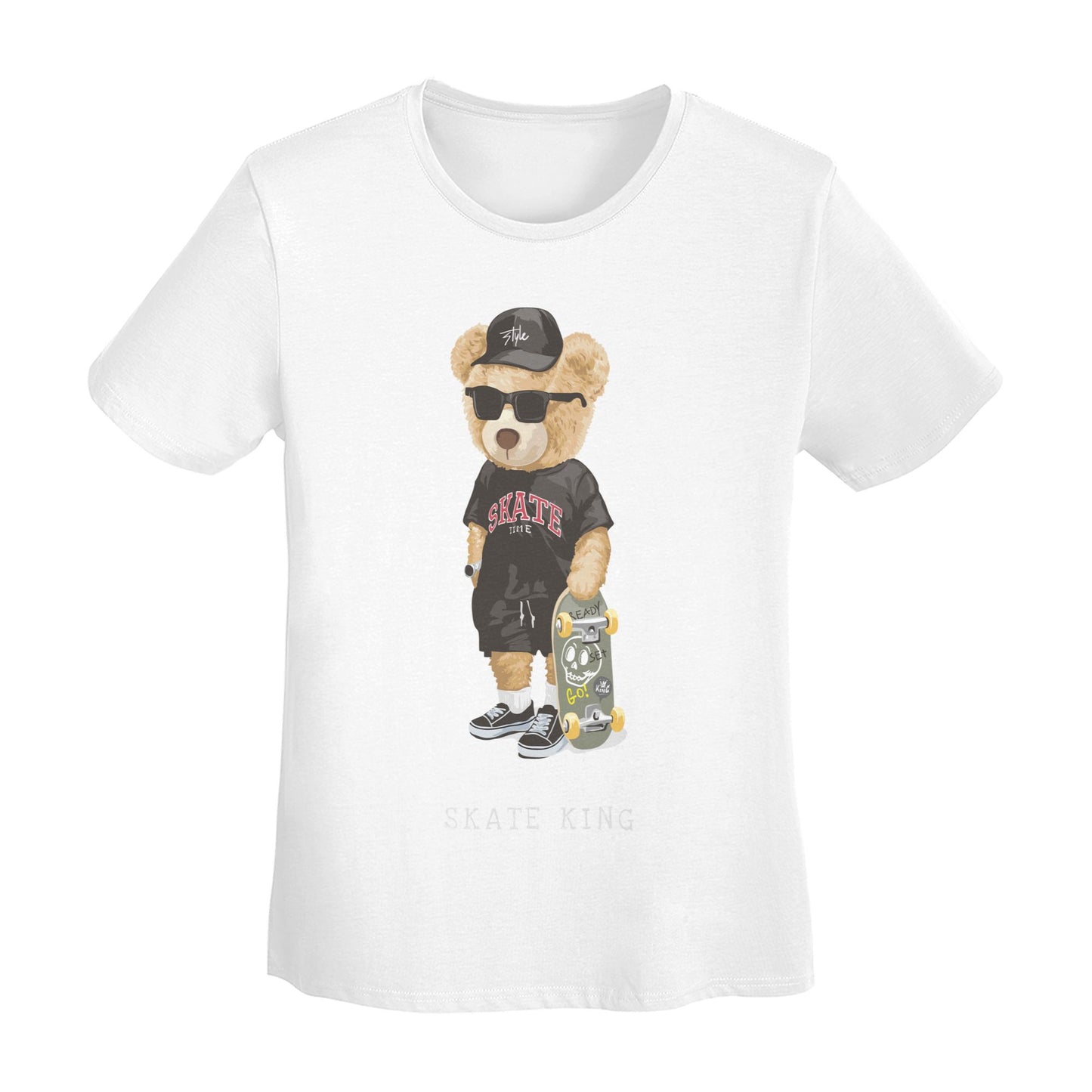 Skate King Women's Short Sleeve Cotton T-Shirt