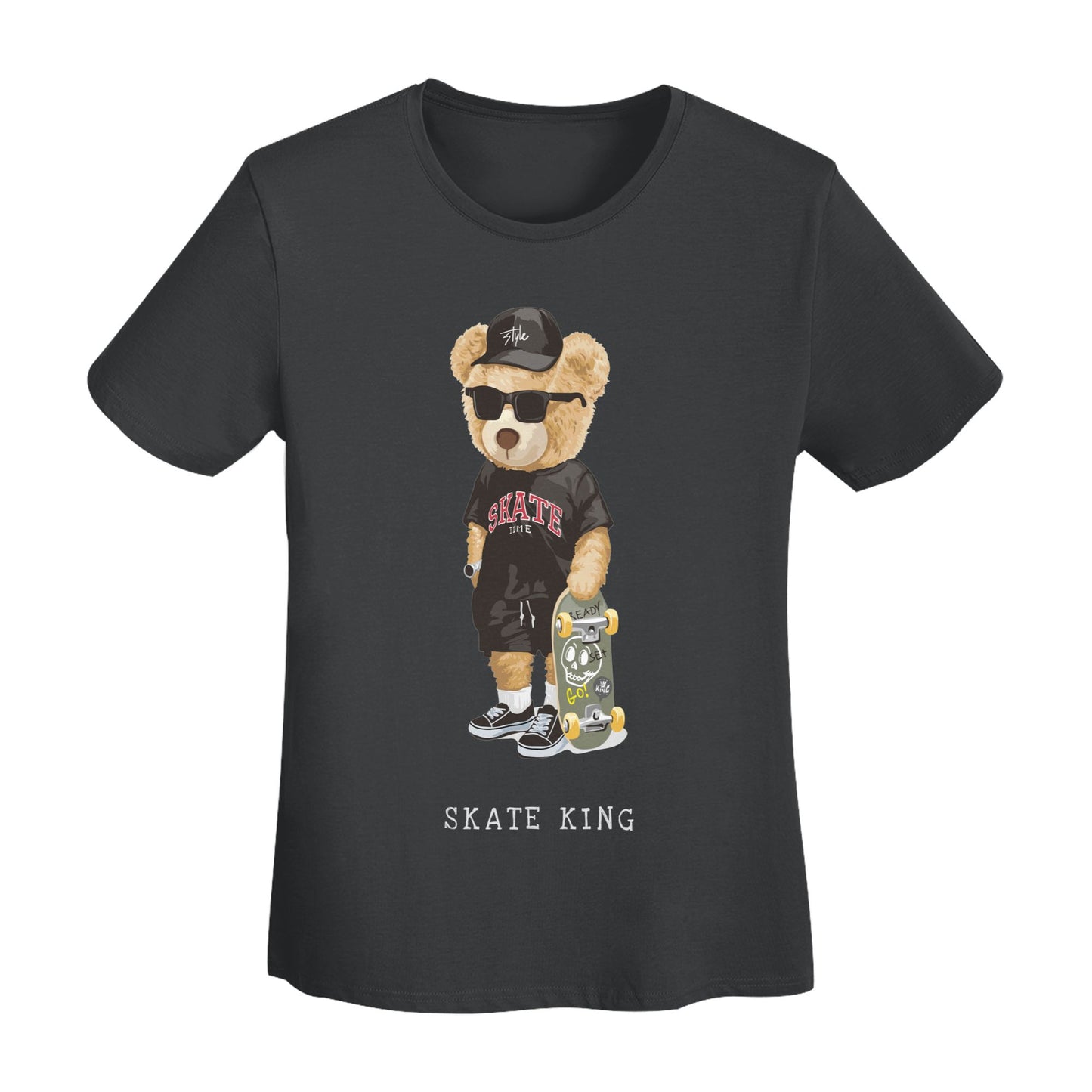 Skate King Women's Short Sleeve Cotton T-Shirt