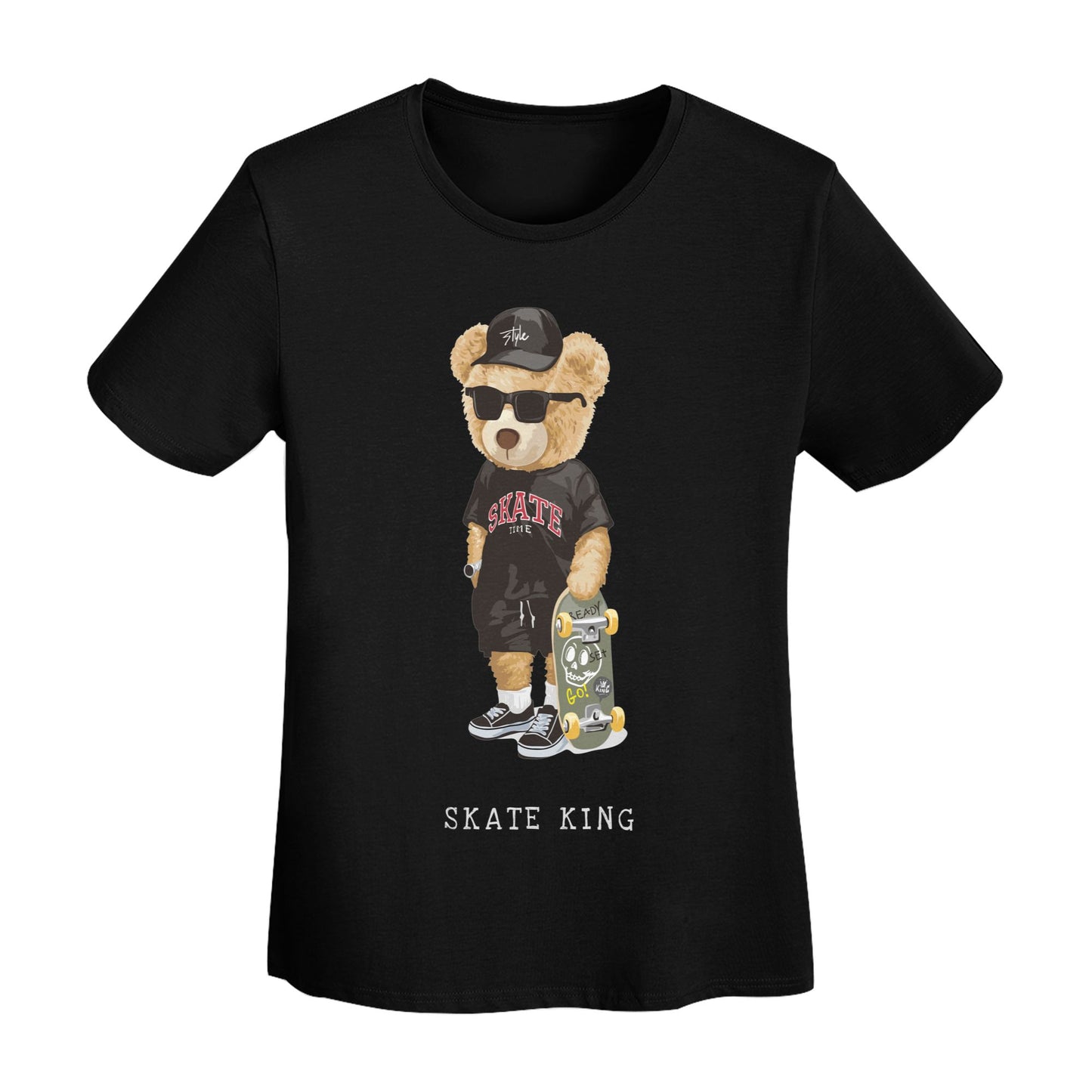 Skate King Women's Short Sleeve Cotton T-Shirt