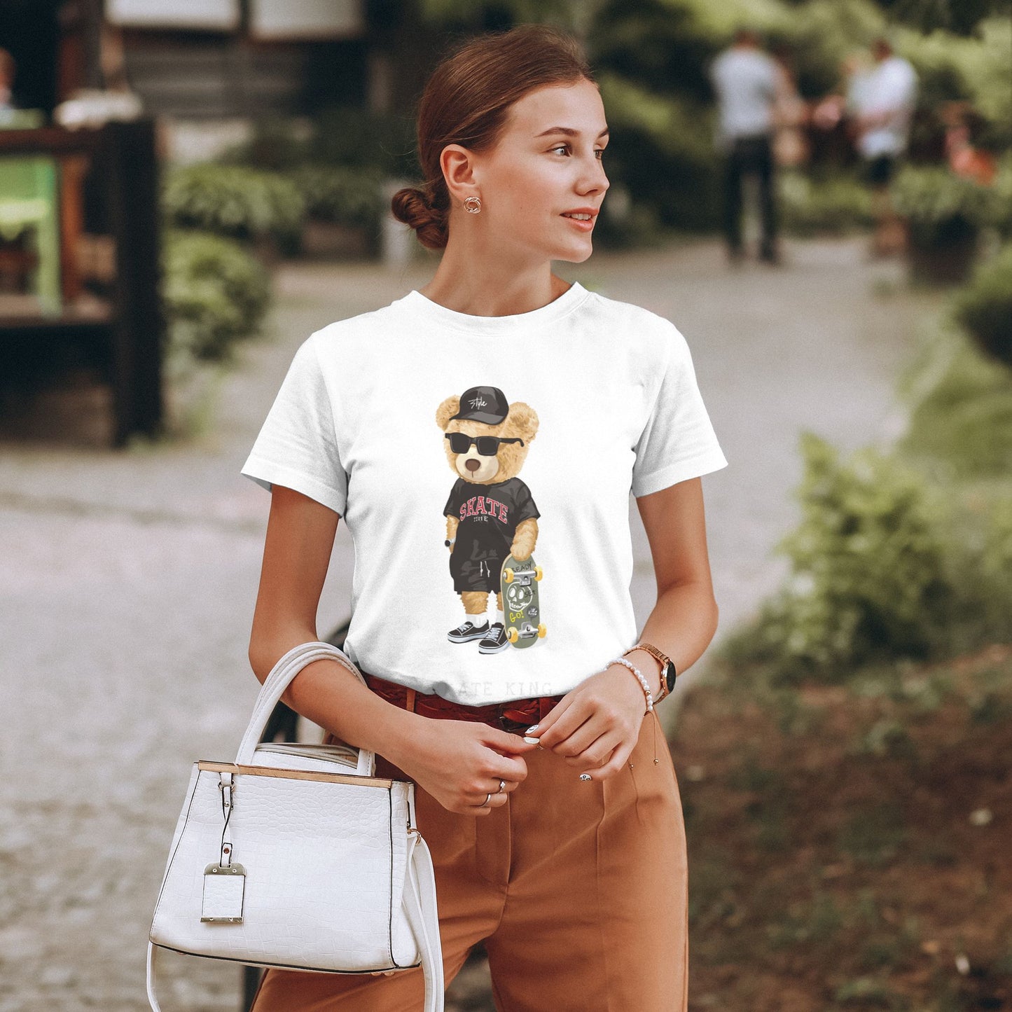 Skate King Women's Short Sleeve Cotton T-Shirt