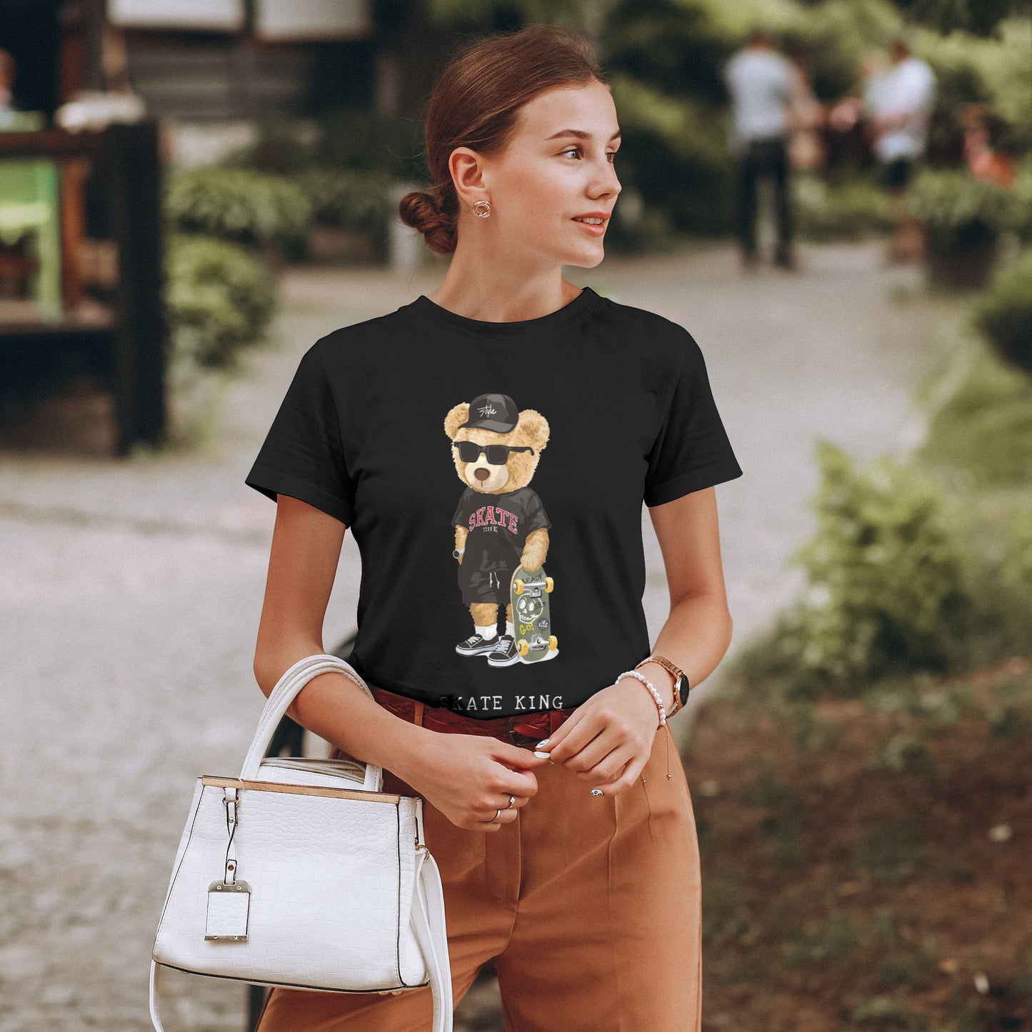 Skate King Women's Short Sleeve Cotton T-Shirt