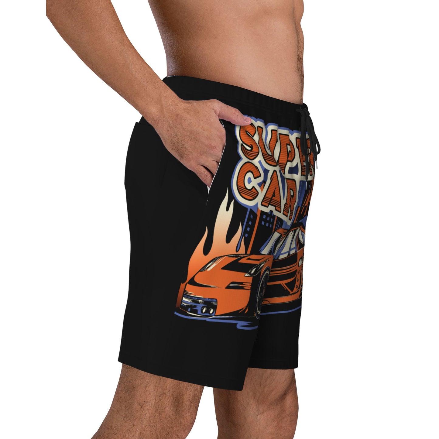 Super Car Beach Shorts For Men