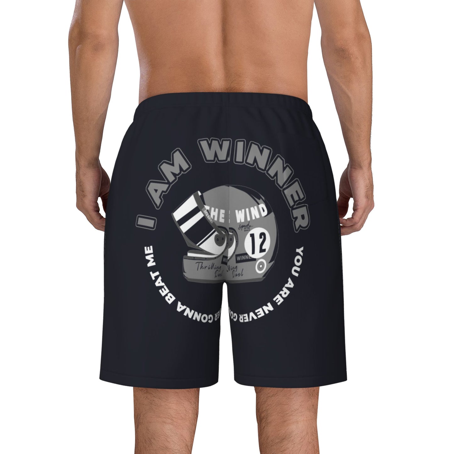 I Am Winner Men's Beach Shorts