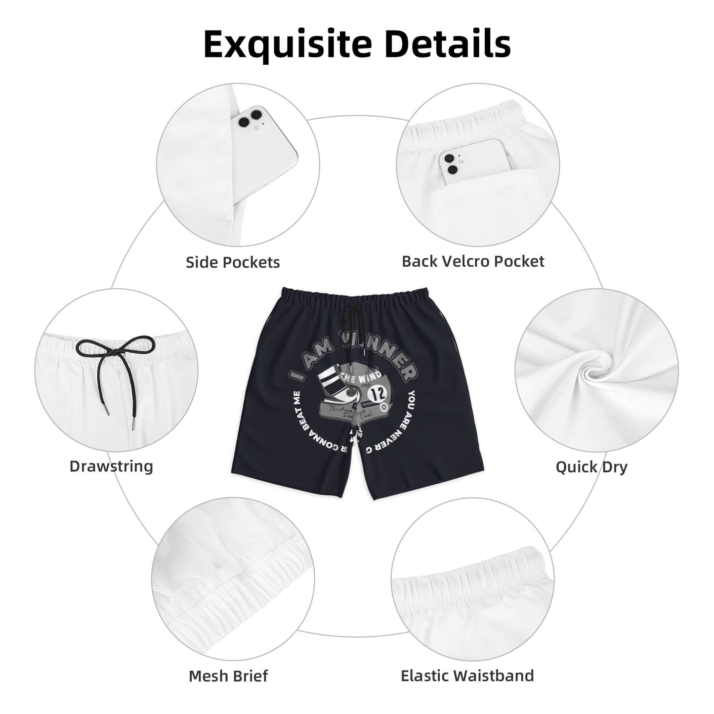 I Am Winner Men's Beach Shorts