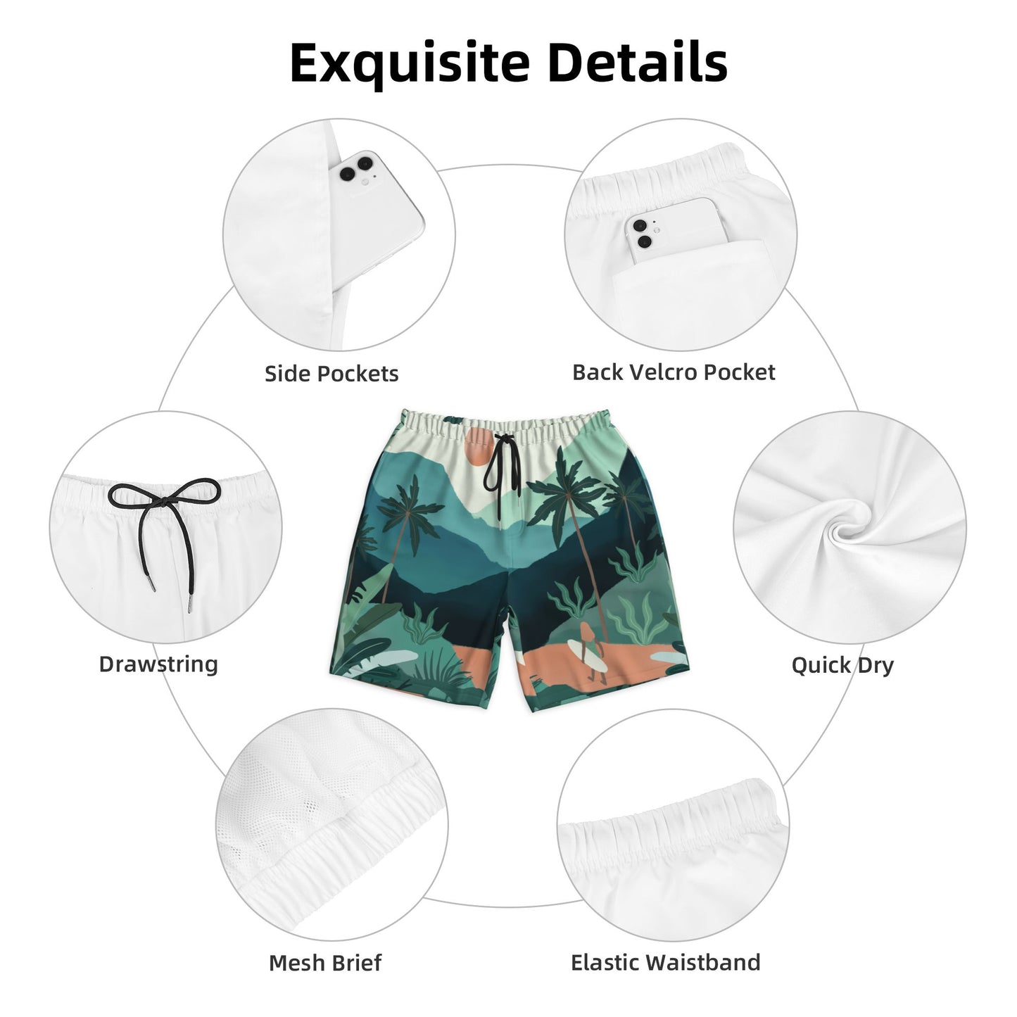 Island Style Men's Beach Shorts