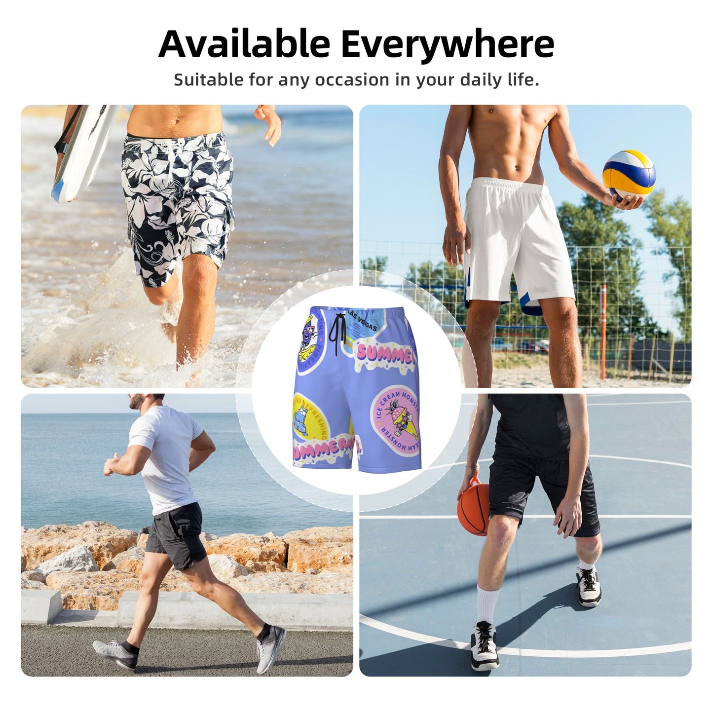 Summer Label Beach Shorts For Men