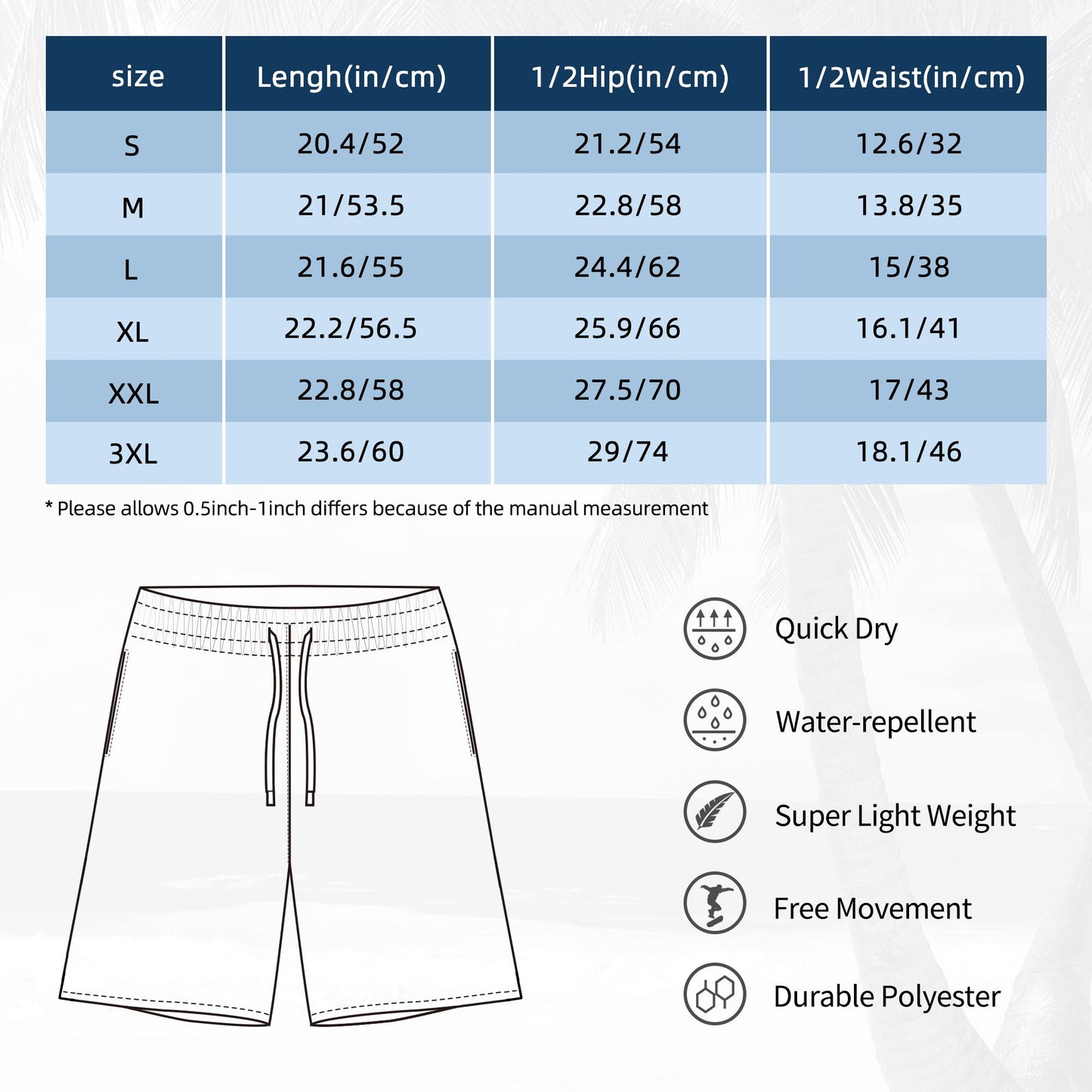 Summer Label Beach Shorts For Men