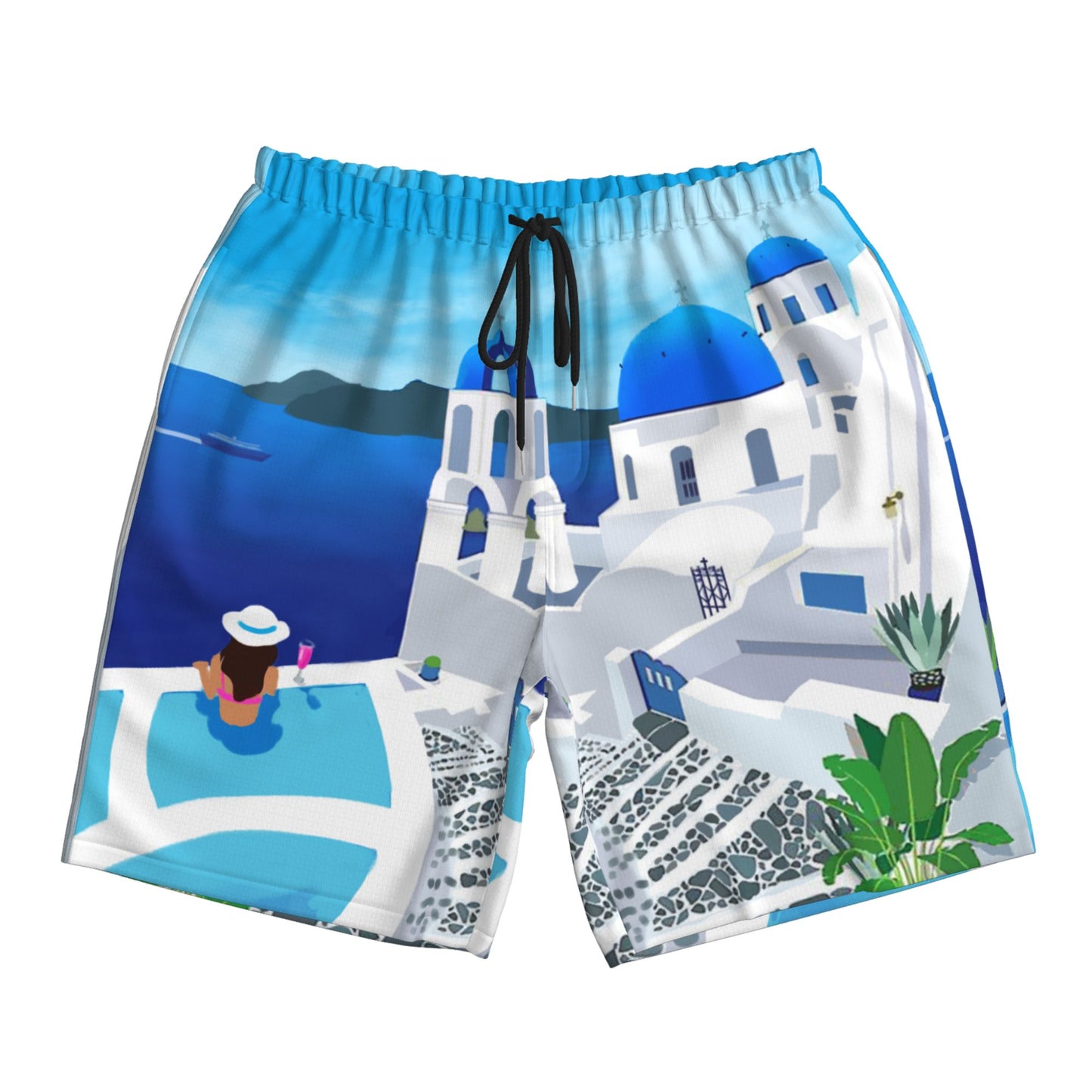 Greek Scenery Men's Beach Shorts