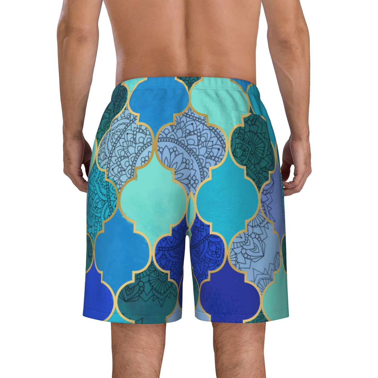 Moroccan Patterns Men's Beach Shorts