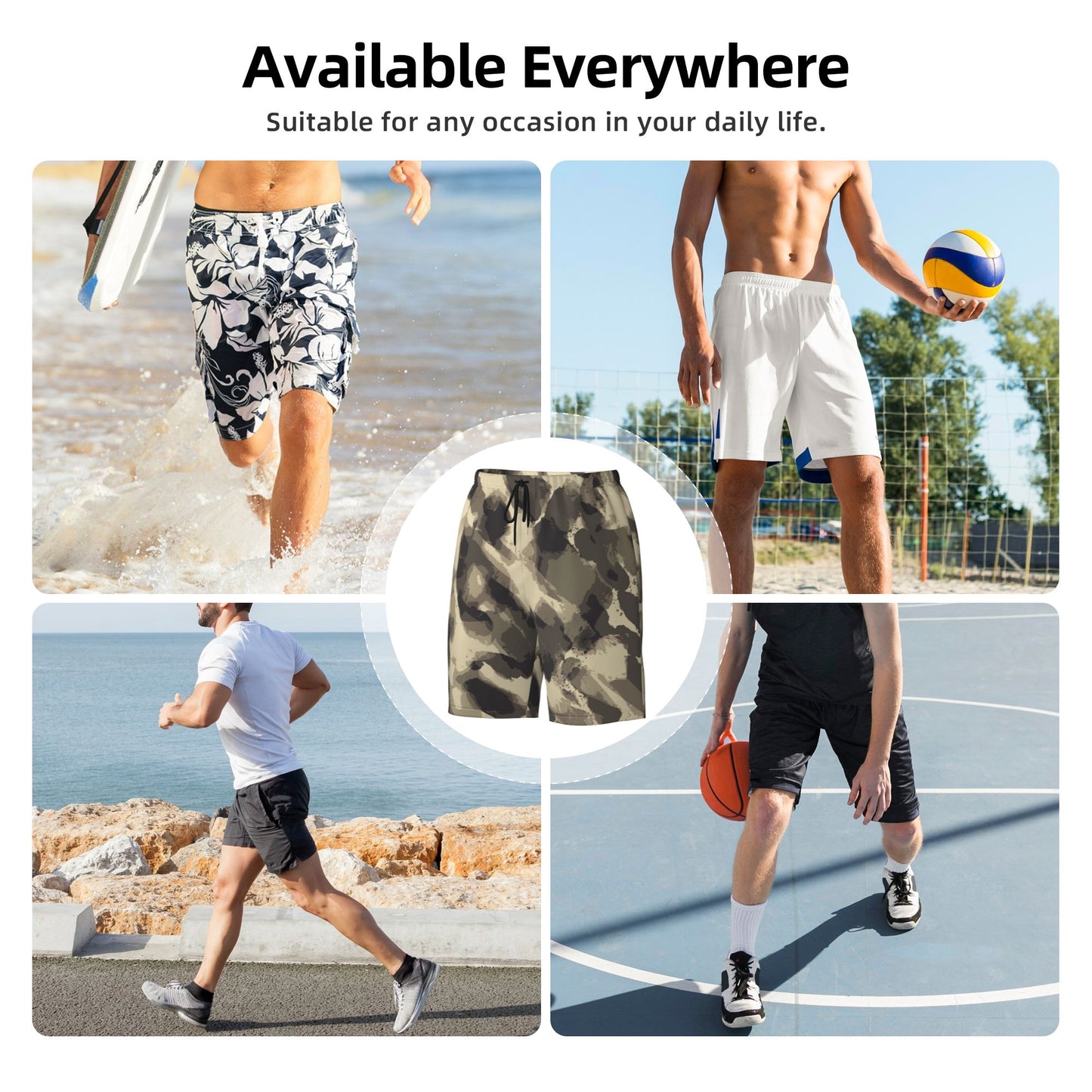 Camouflage Men's Beach Shorts