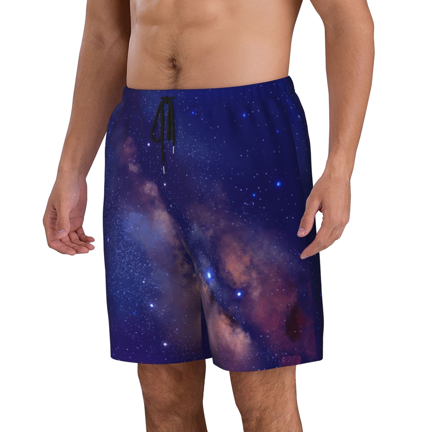 Starry Sky Men's Beach Shorts