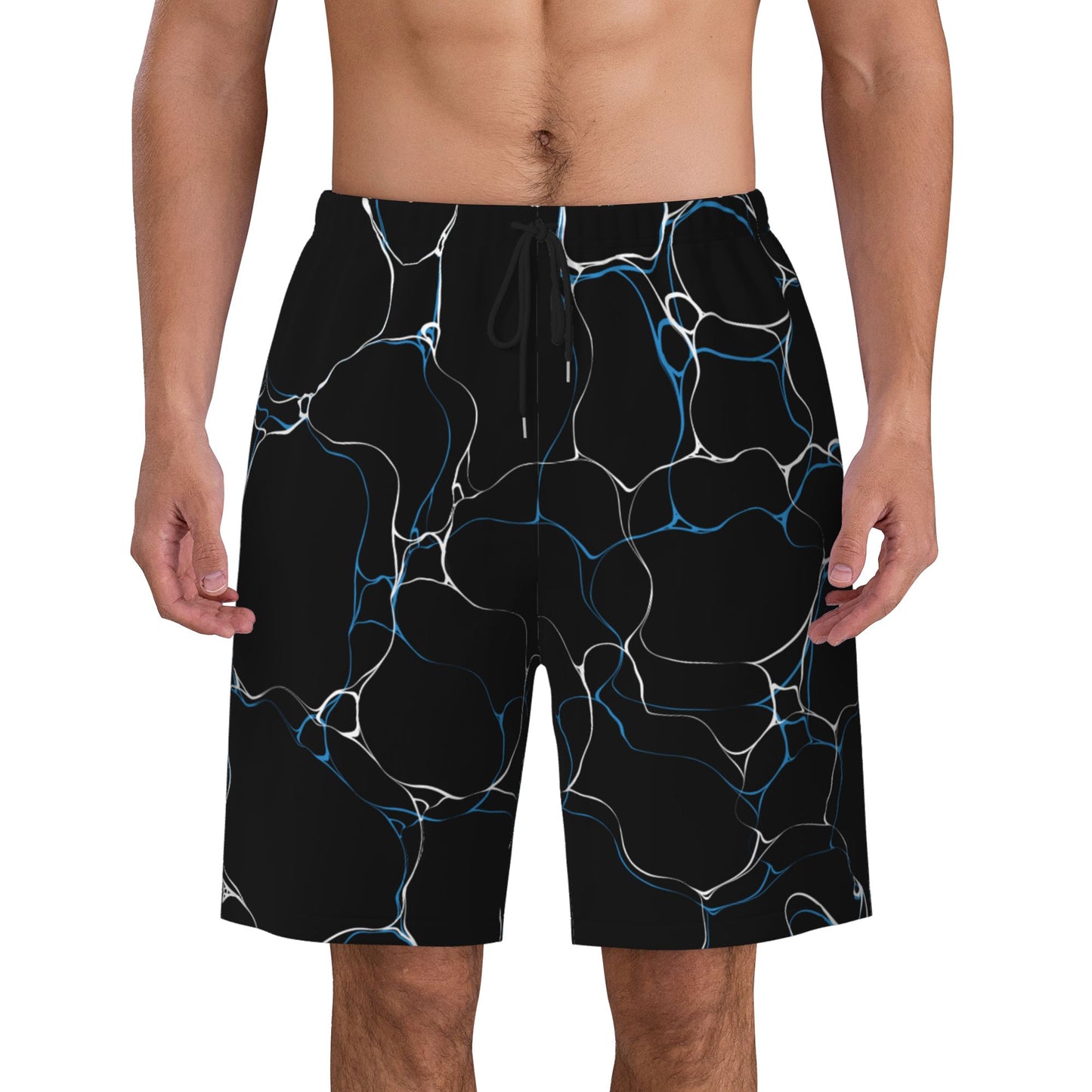 Water Waves Beach Shorts For Men