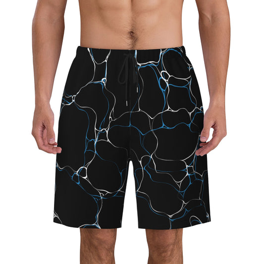 Water Waves Beach Shorts For Men