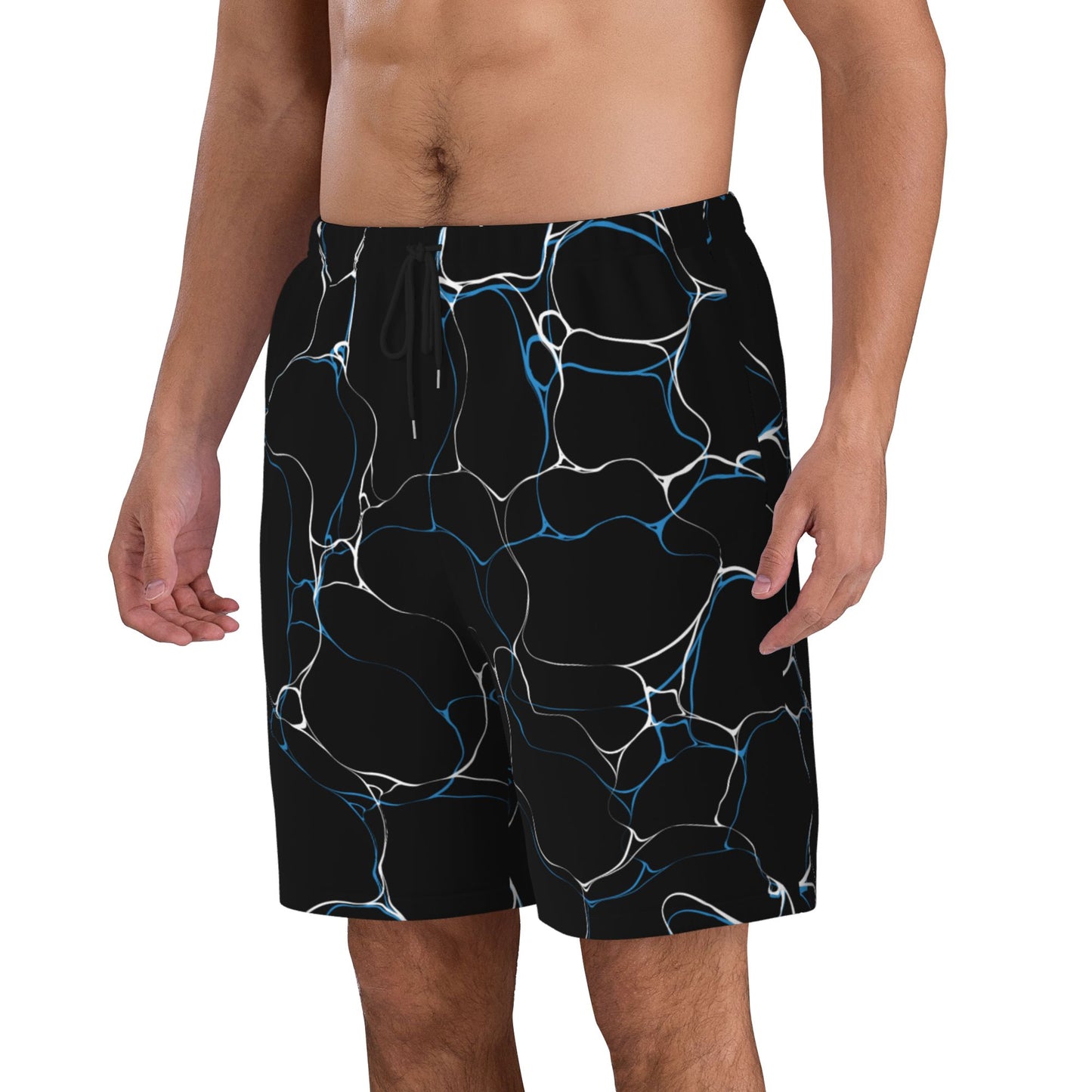 Water Waves Beach Shorts For Men