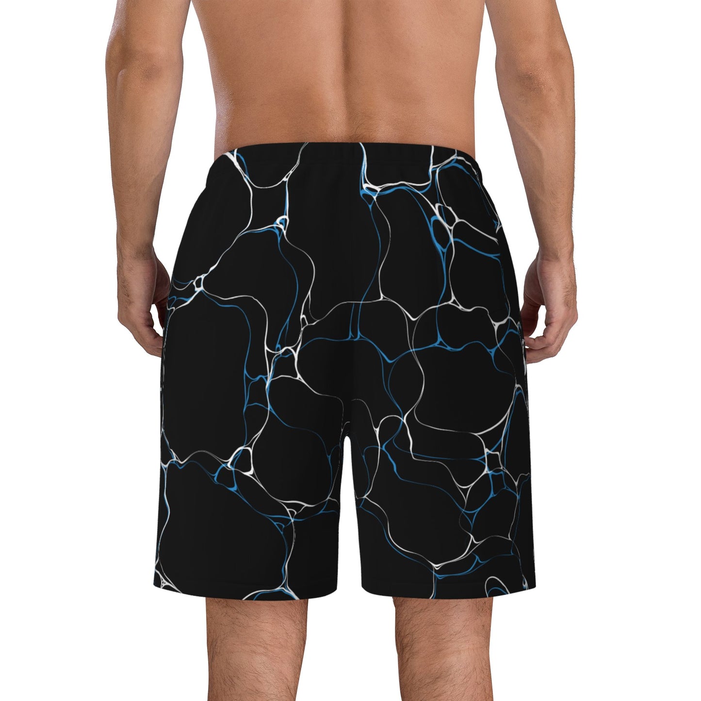 Water Waves Beach Shorts For Men