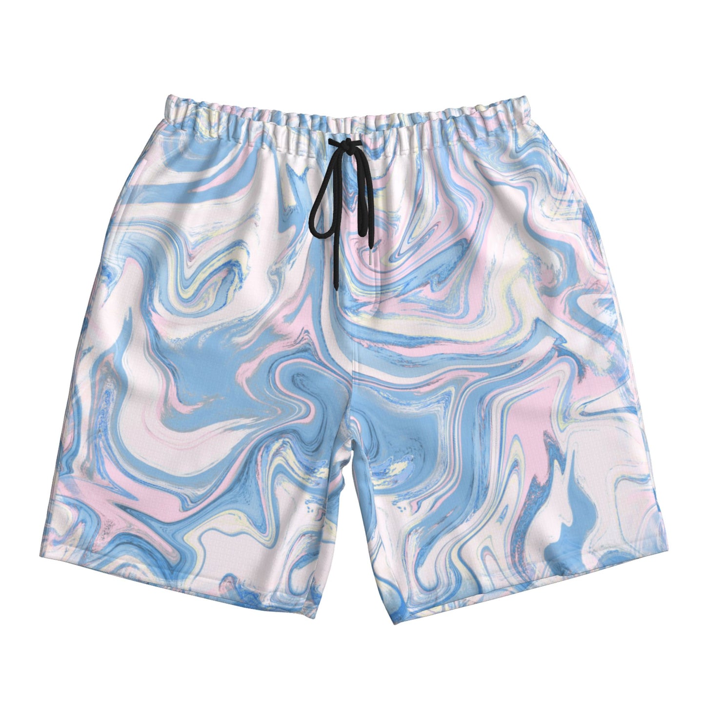 Vein Lines Design Beach Shorts For Men