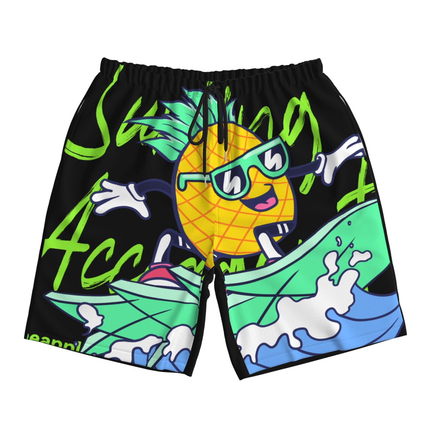 Surfing Pineapple Beach Shorts For Men