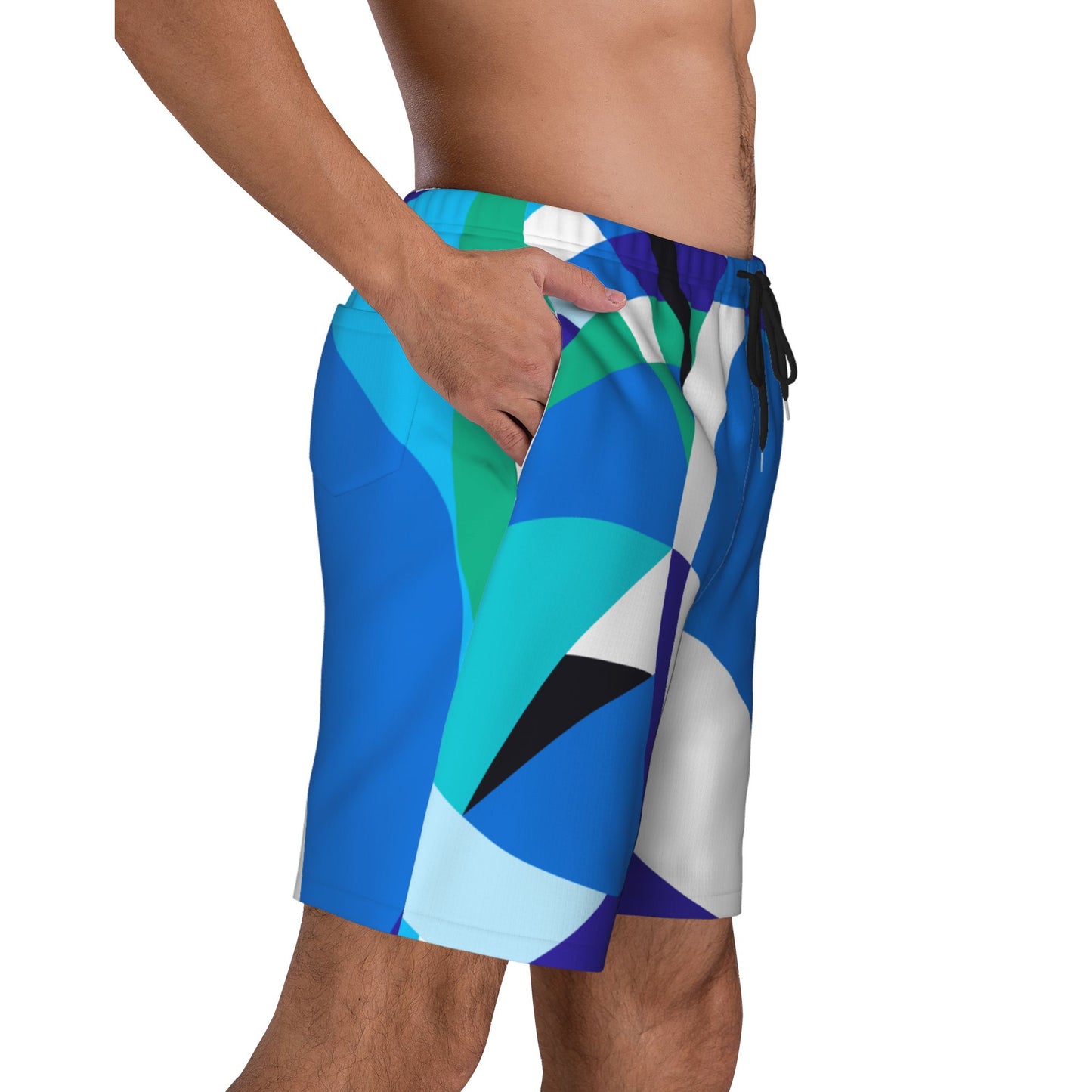 Curvature Geometry Men's Beach Shorts